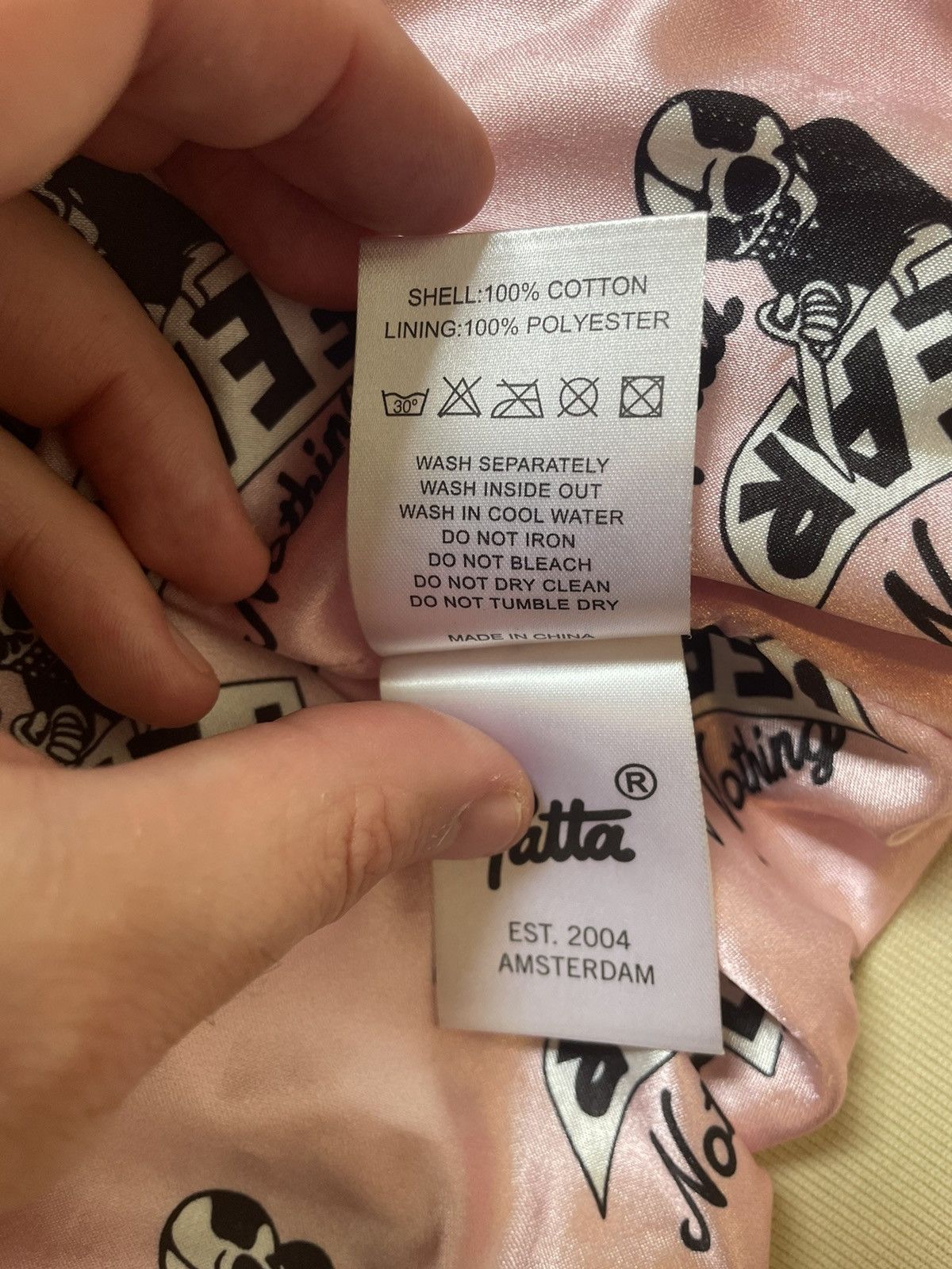 Patta Rare Patta lightweight twill jacket with pink inner Size US L / EU 52-54 / 3 - 7 Thumbnail