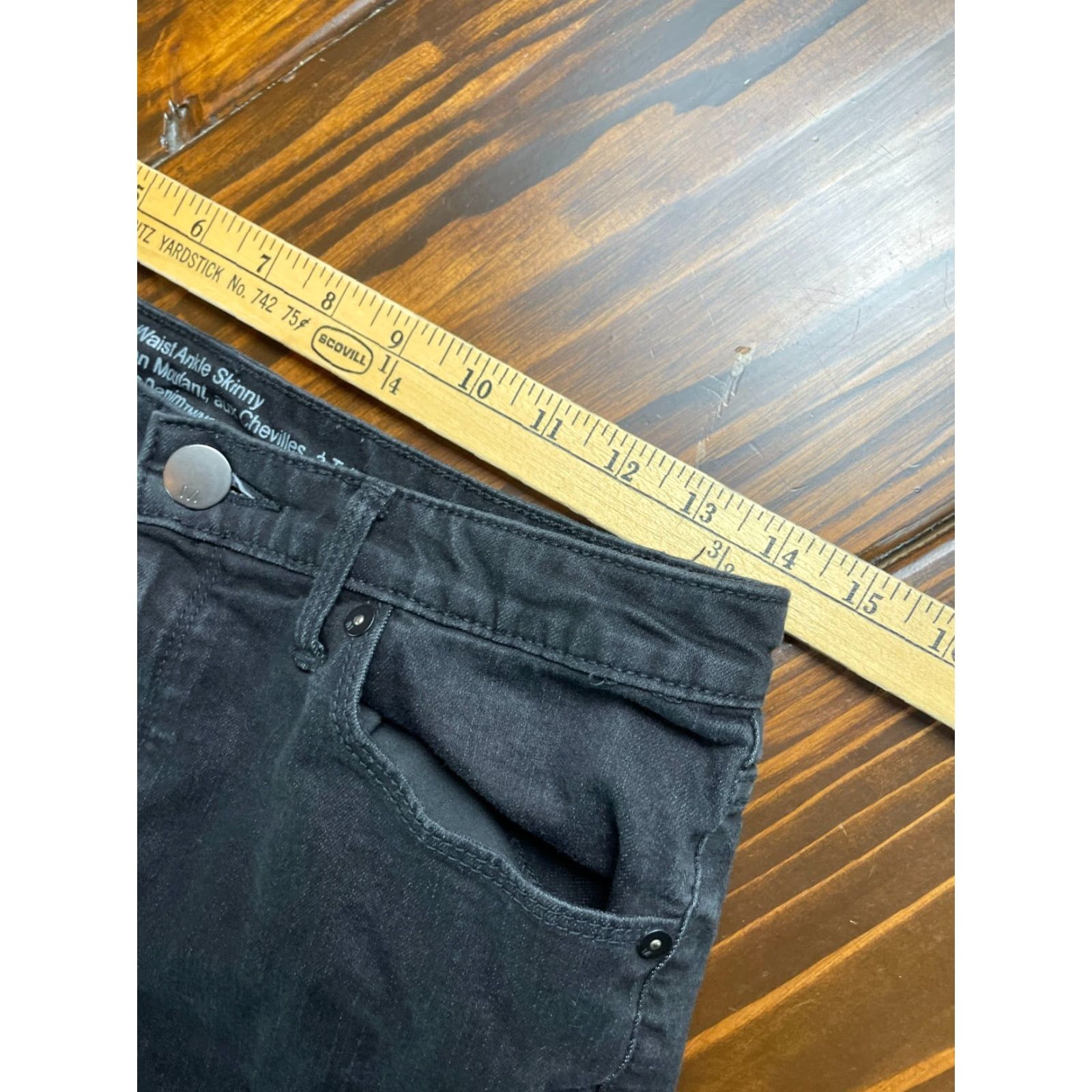 Mossimo Mossimo Jeans Women's 10 Black Ankle Zip High Waist Skinny Denim Jeans Women Sizes 10 Black Ankle Zip High Waist Skinny Denim Jeans Mossimo Size 32" / US 10 / IT 46 - 5 Thumbnail