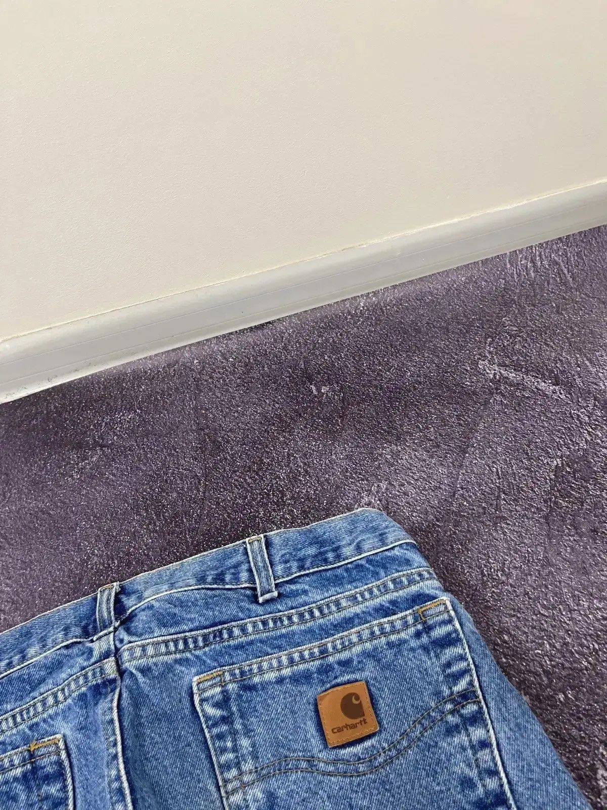 Carhartt × Vintage Vintage Carhartt Blue Denim Work Hype Straight Fit Jeans Size US 33 - 6 Thumbnail
