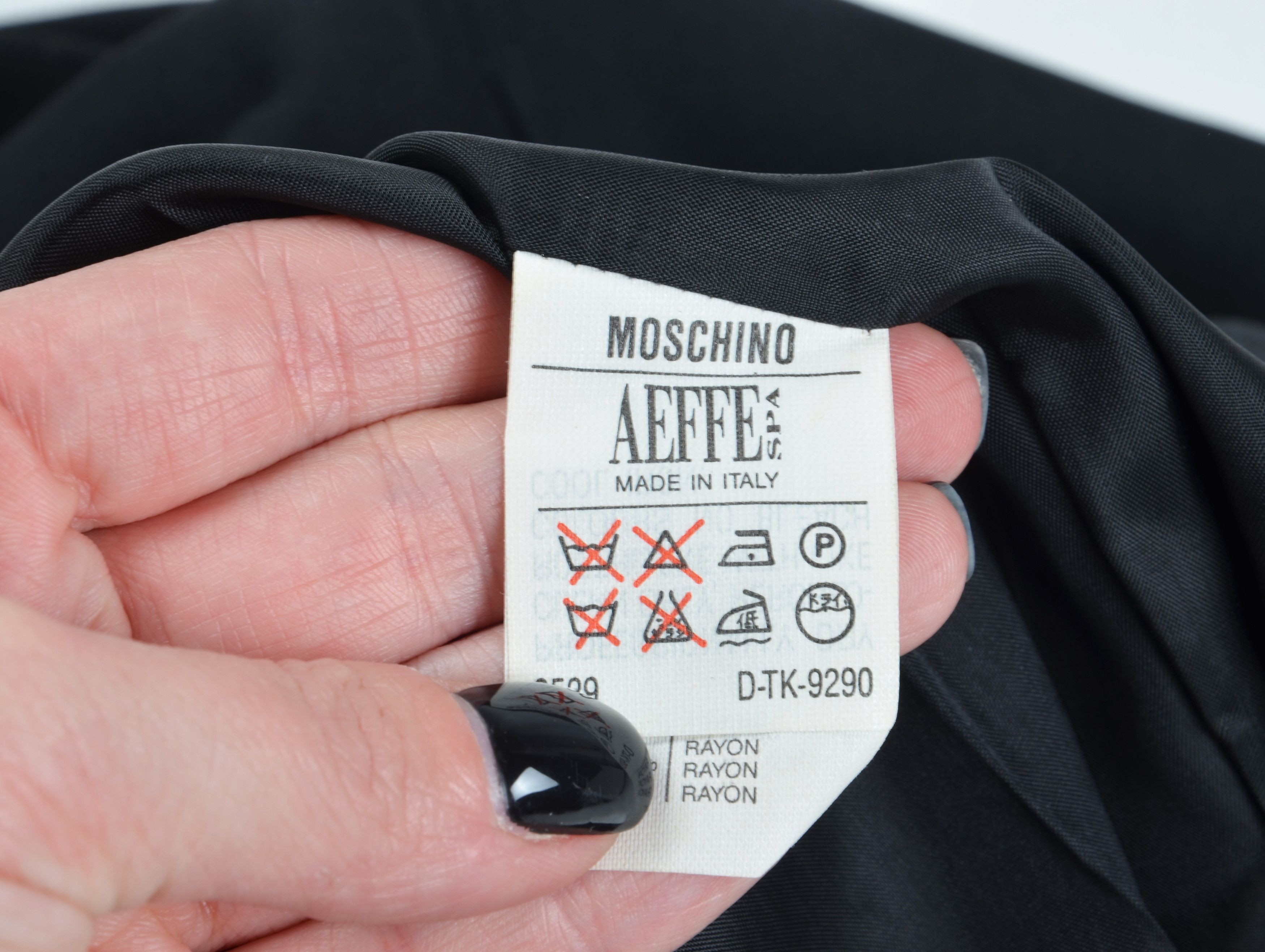 Moschino Moschino Cheap & Chic 90's Black Pencil Skirt Size 27" / US 4 / IT 40 - 7 Thumbnail