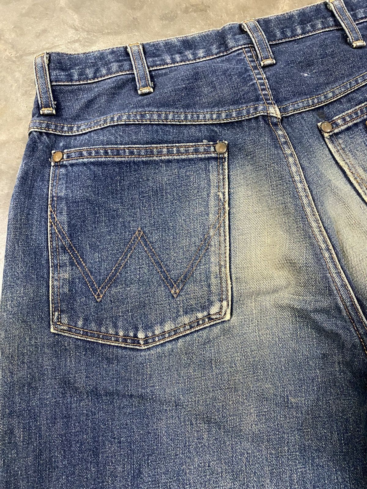 JNCO × Jean × Wrangler Vintage Wrangler Blue Bell Cropped Rusty Jeans @272 Size US 32 / EU 48 - 4 Thumbnail