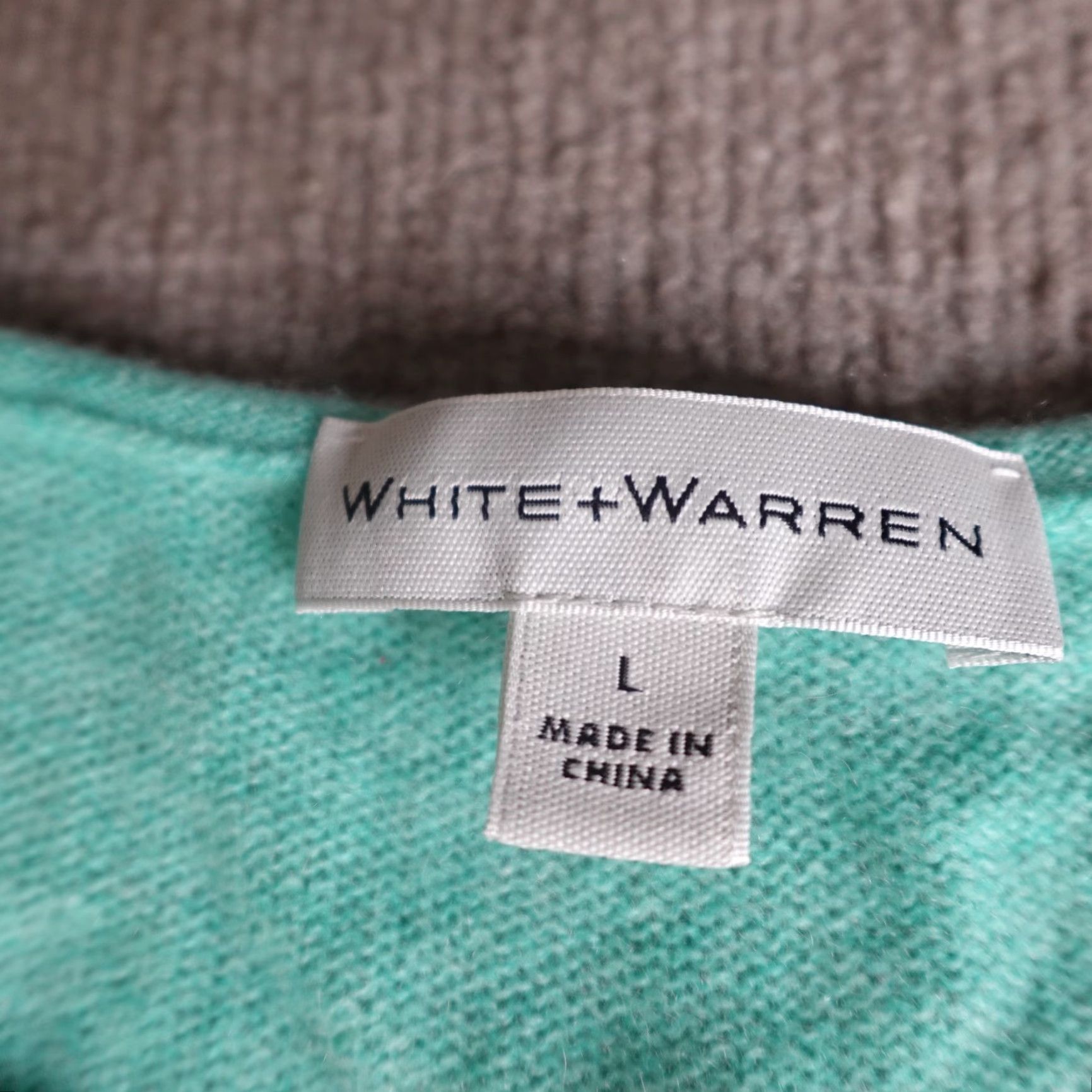White + Warren White + Warren Womens Sweater L Green Cashmere Crew Neck Pullover Knit Casual Winter Spring Fall Mens Womens Girls? Size L / US 10 / IT 46 - 2 Thumbnail