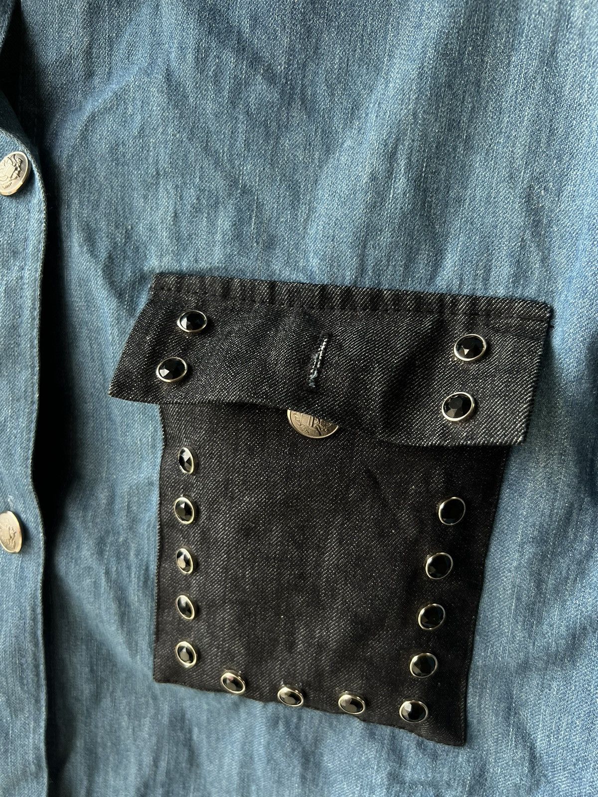 20471120 × Japanese Brand Studded Denim Shirt Bec Size US M / EU 48-50 / 2 - 7 Thumbnail