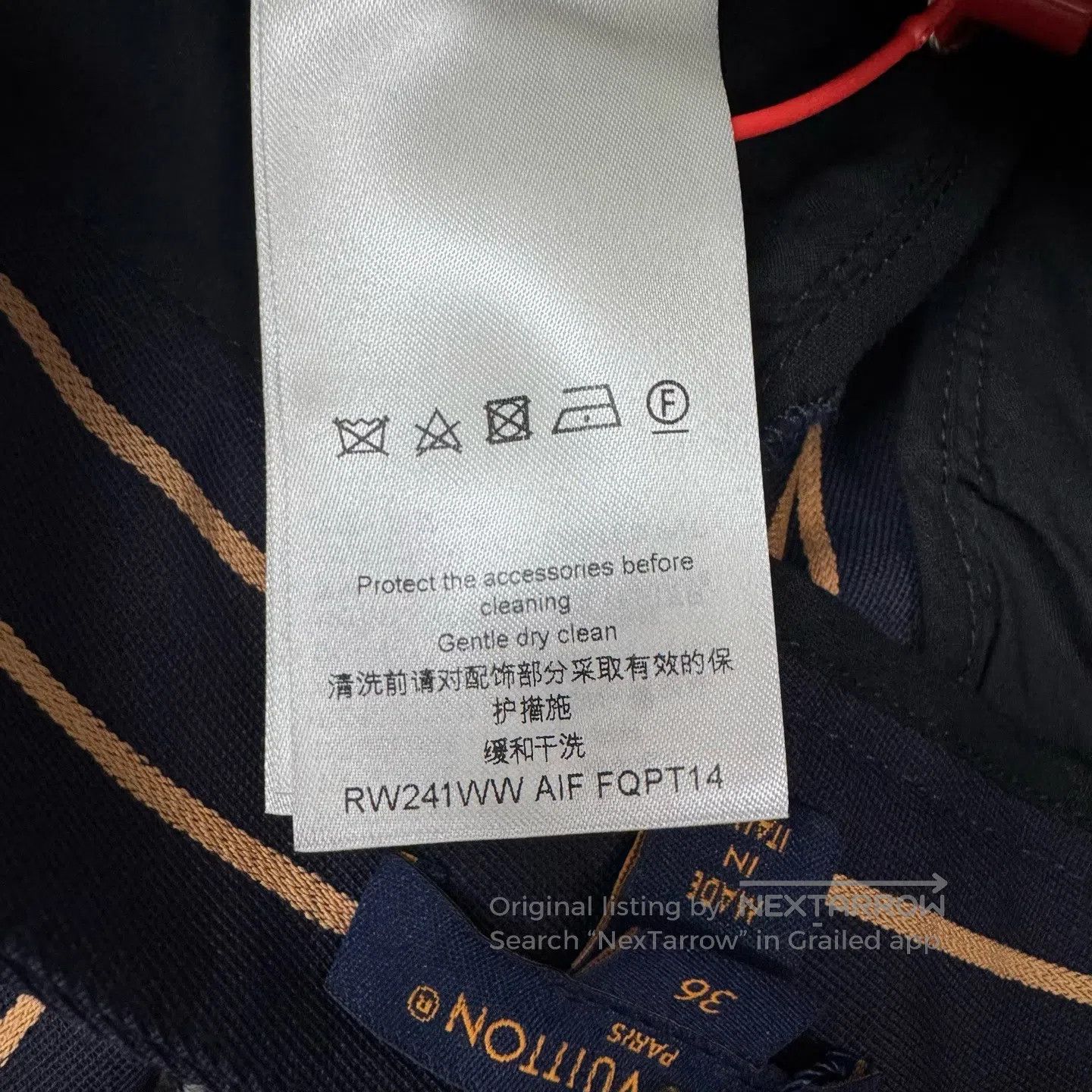 Louis Vuitton Louis Vuitton size36 Small leather logo striped trousers| Size 26" / US 2 / IT 38 - 8 Thumbnail
