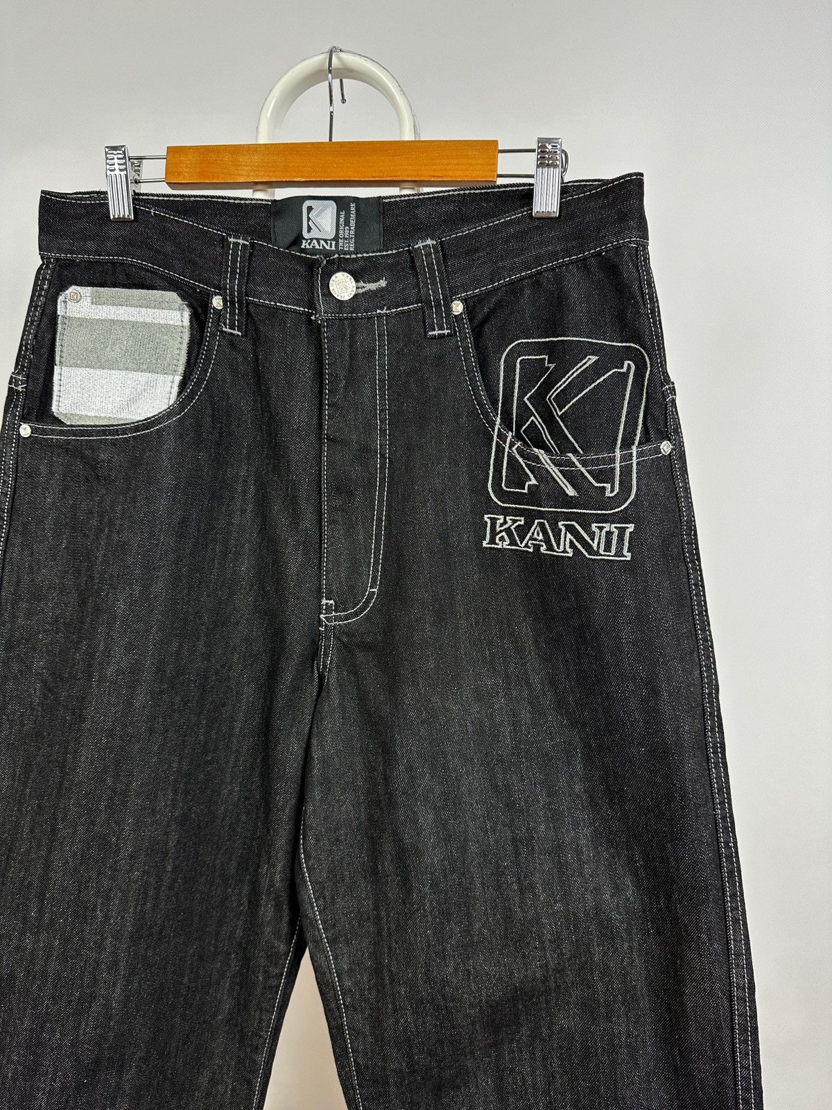 Karl Kani Vintage Karl Kani Baggy Rap Y2K Hip Hop Denim Jeans Pants Size US 32 / EU 48 - 5 Thumbnail