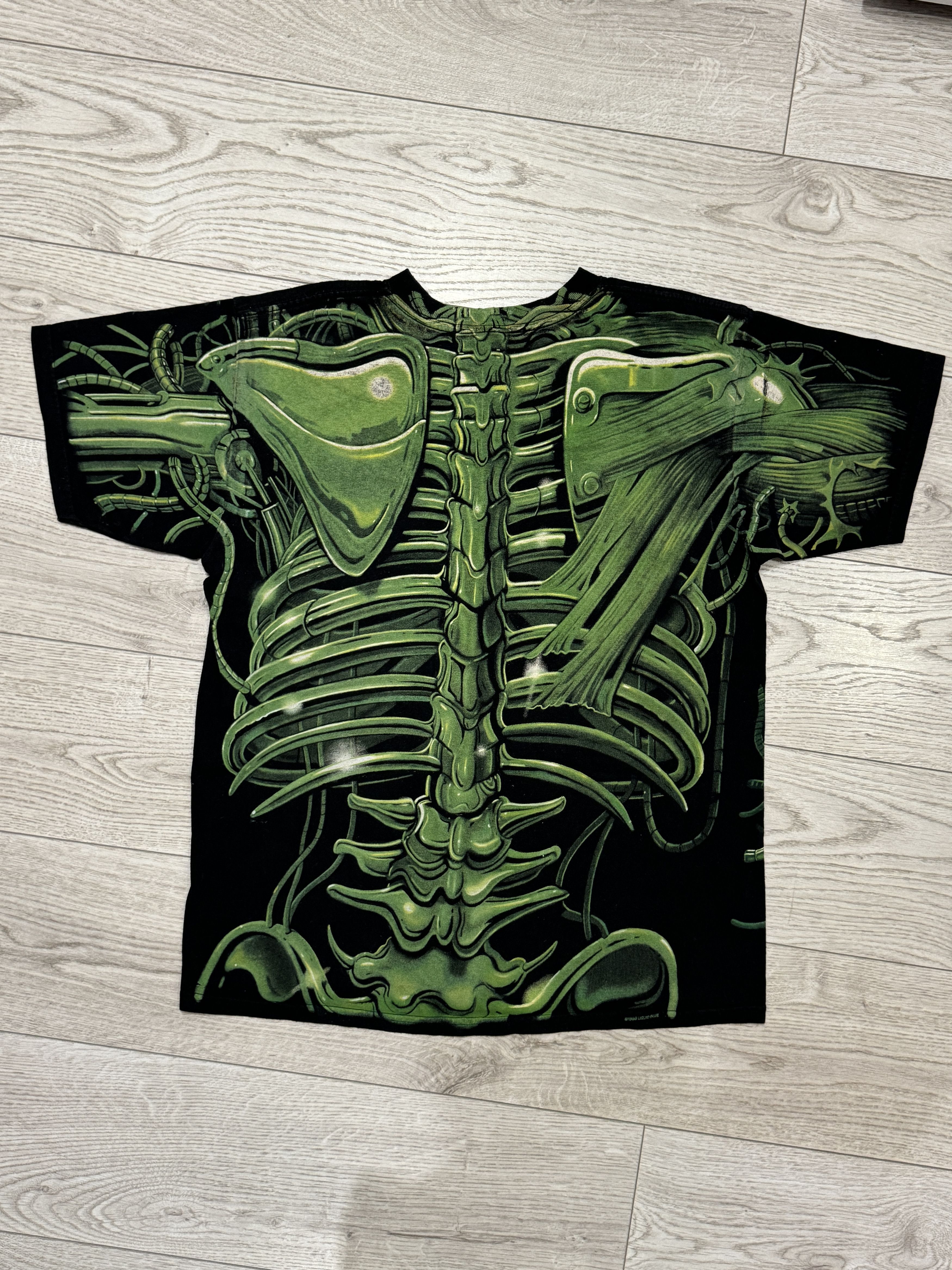 Liquid Blue Vintage 1998 Liquid Blue Biomech Skull Tee Size US L / EU 52-54 / 3 - 4 Thumbnail