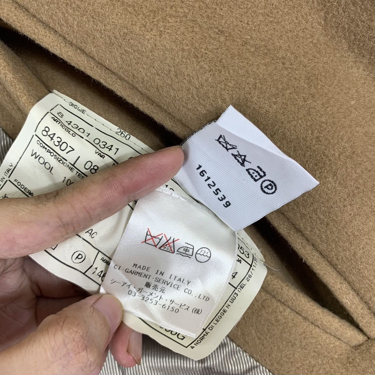 Pal Zileri × Vintage Vintage Pull Pal Zileri Made In Italy Wool Long Jacket Size US L / EU 52-54 / 3 - 9 Thumbnail