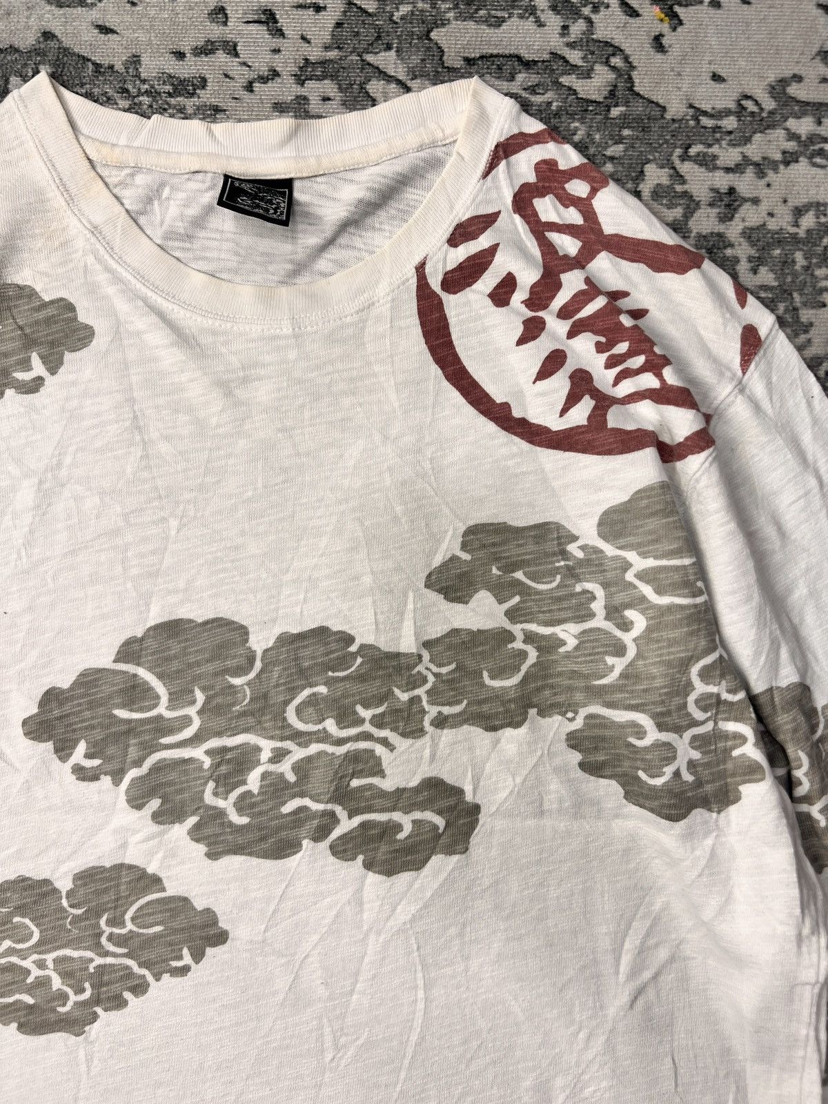 Dulcamara Japan Skull Embroided Japanese Motif AOP Ls Tshirt Size US M / EU 48-50 / 2 - 8 Thumbnail