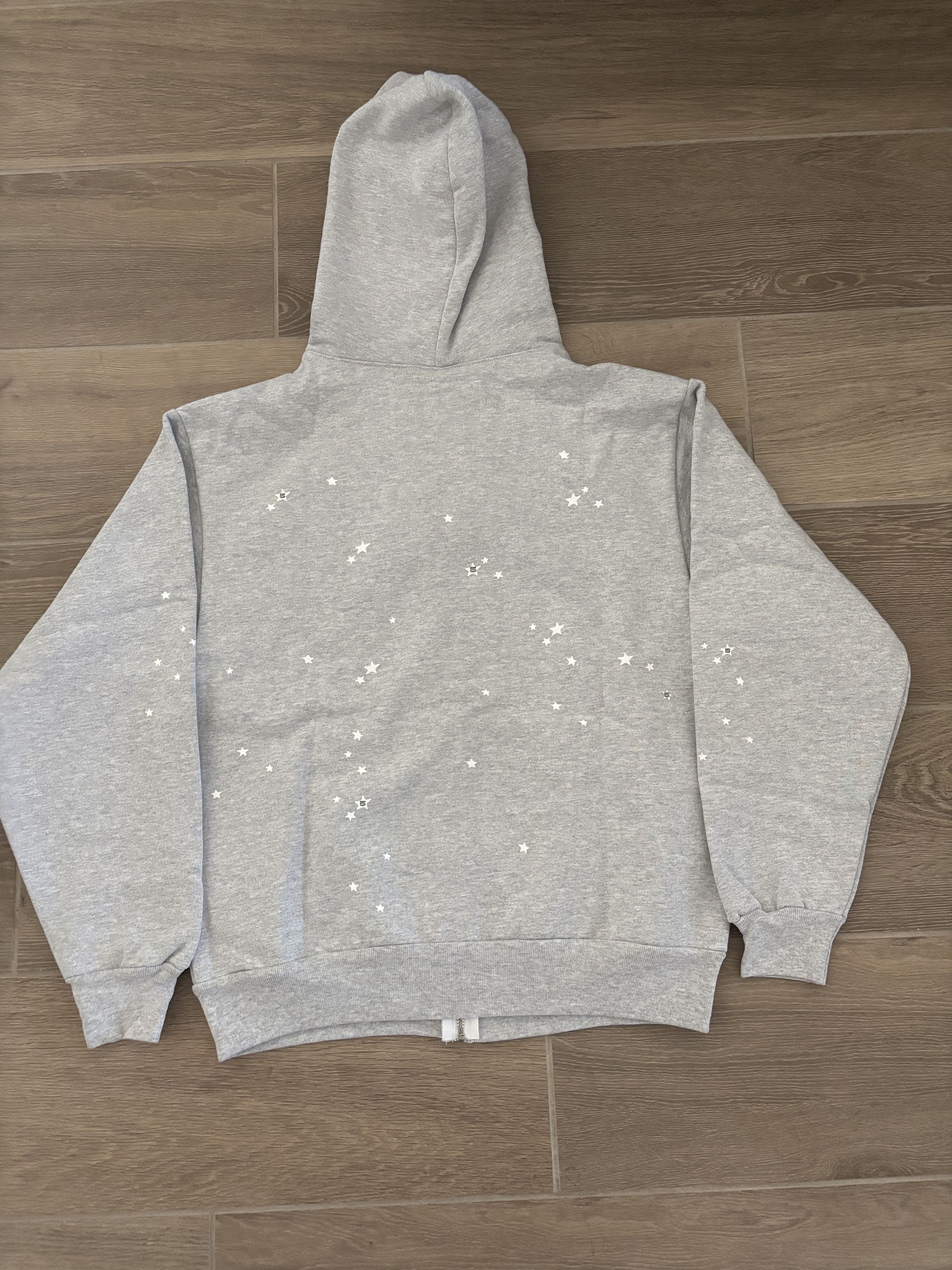 Sp5der Grey Atlanta Zip Up Hoodie Size US M / EU 48-50 / 2 - 2 Thumbnail