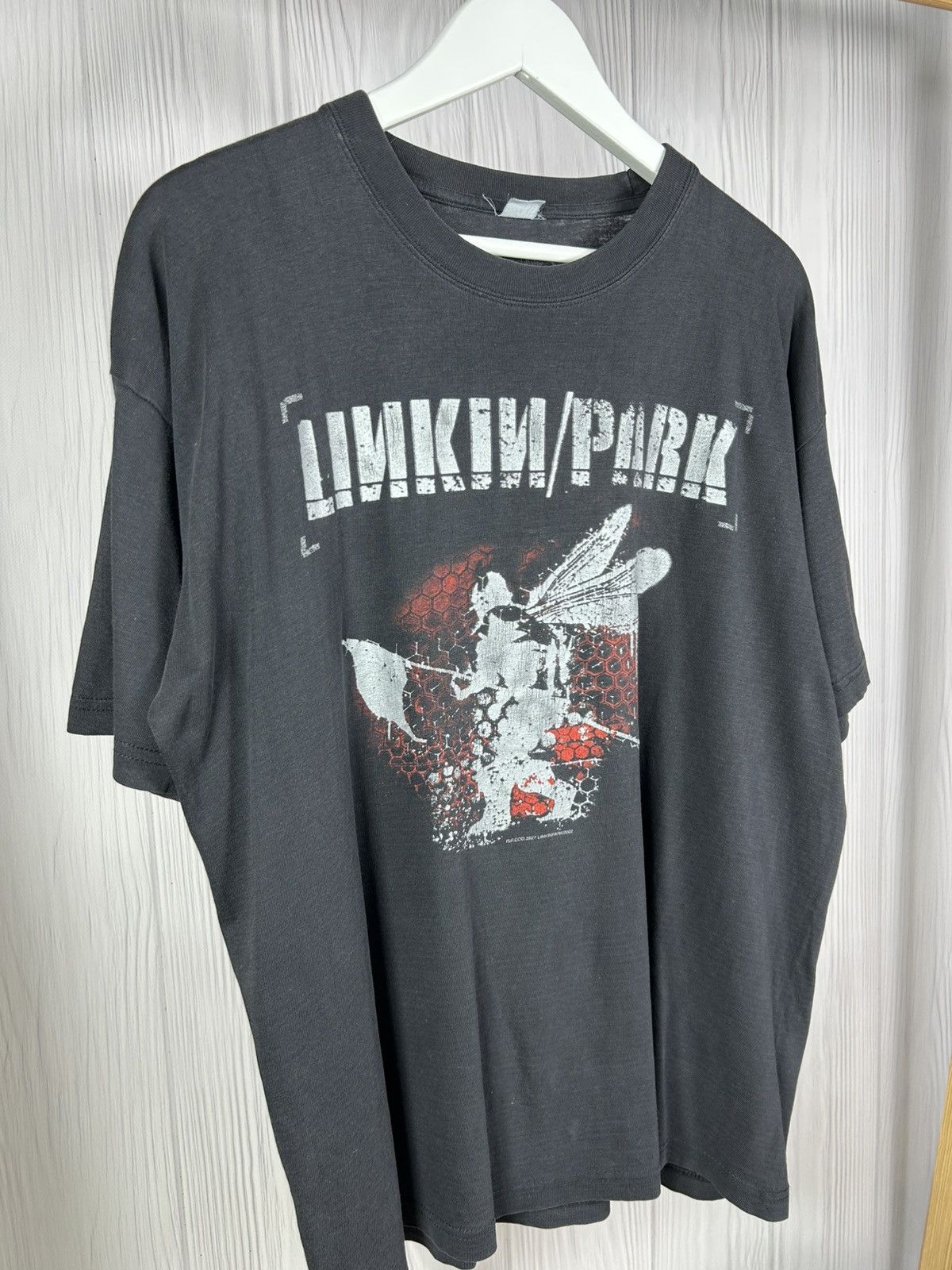 Band Tees Rare! Vintage 2002 Linkin Park Hybrid Theory Album T-Shirt Size US XL / EU 56 / 4 - 3 Thumbnail