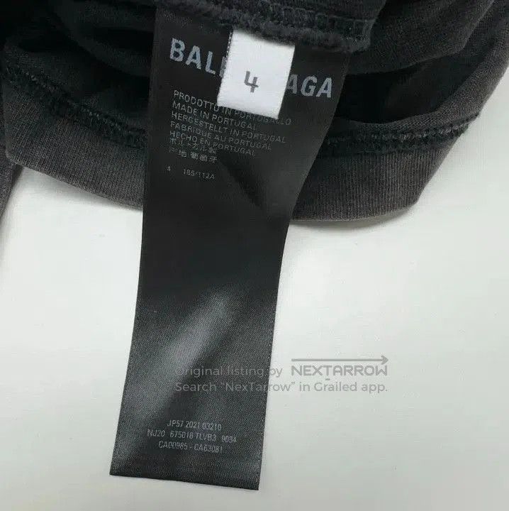 Balenciaga Balenciaga Black Logo Print Short Sleeve T. Size US M / EU 48-50 / 2 - 4 Thumbnail