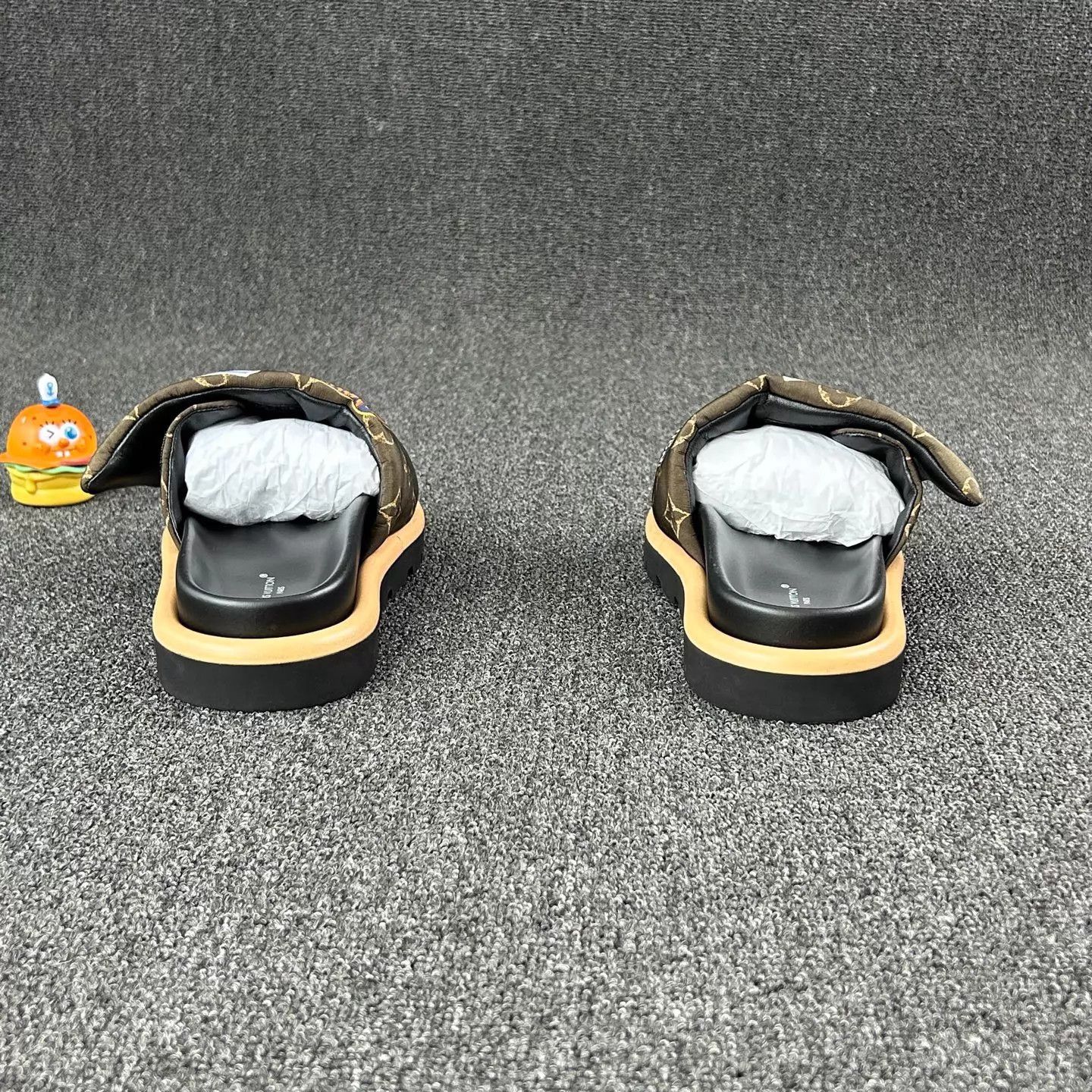 Louis Vuitton LV Monogram Slippers w/ Cartoon Velcro 36 New Size US 5.5 / IT 35.5 - 5 Thumbnail