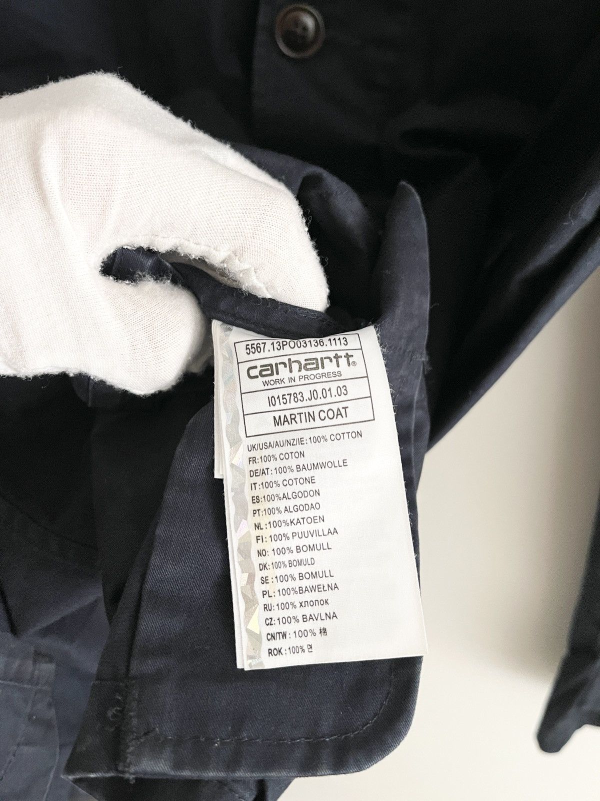 Carhartt STEAL! 2010s Carhartt WIP Navy Martin Jacket (L) Size US L / EU 52-54 / 3 - 7 Thumbnail