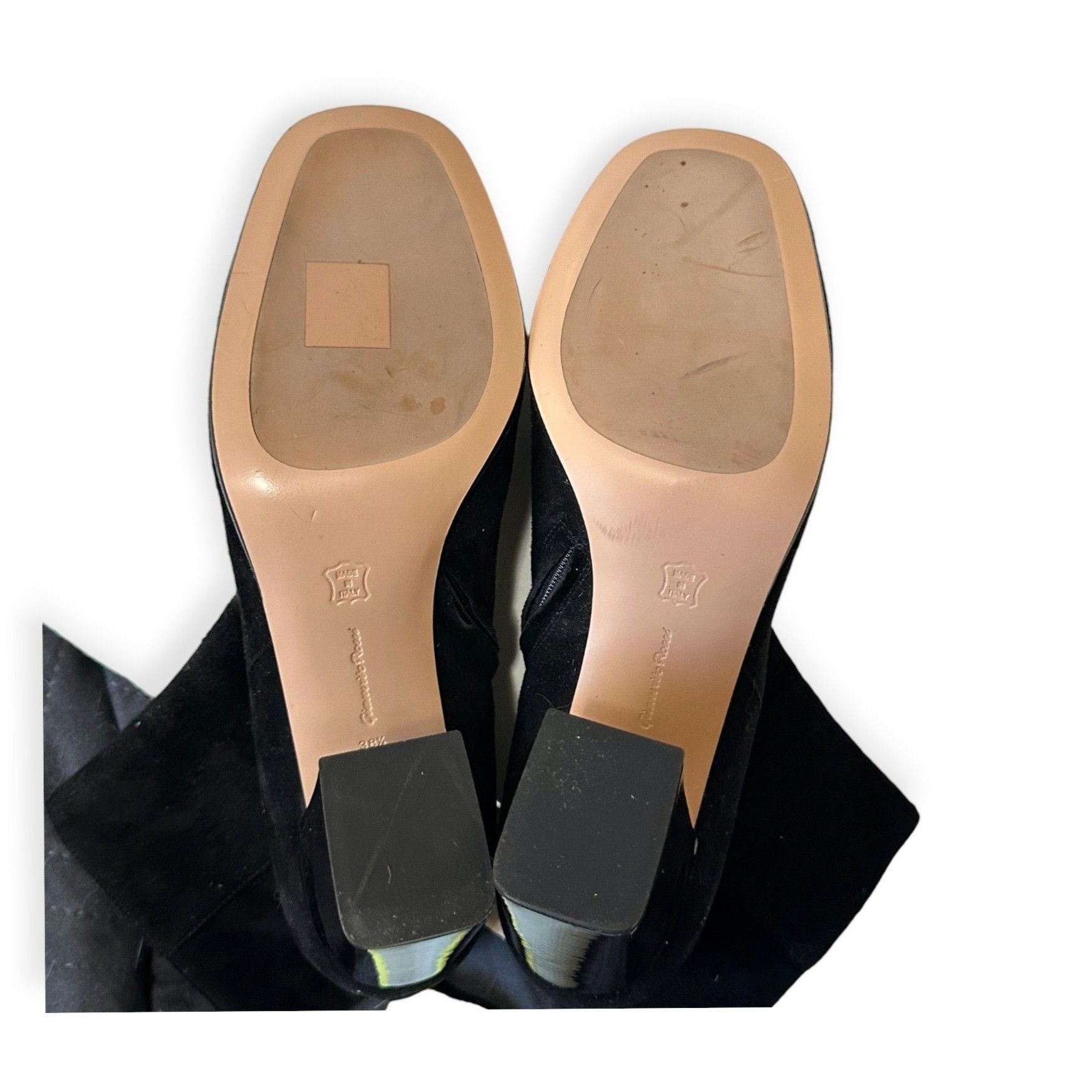 Gianvito Rossi Gianvito Rossi Black Suede Ankle Booties Block Heel EU 38.5 Size US 9 / IT 39 - 6 Thumbnail
