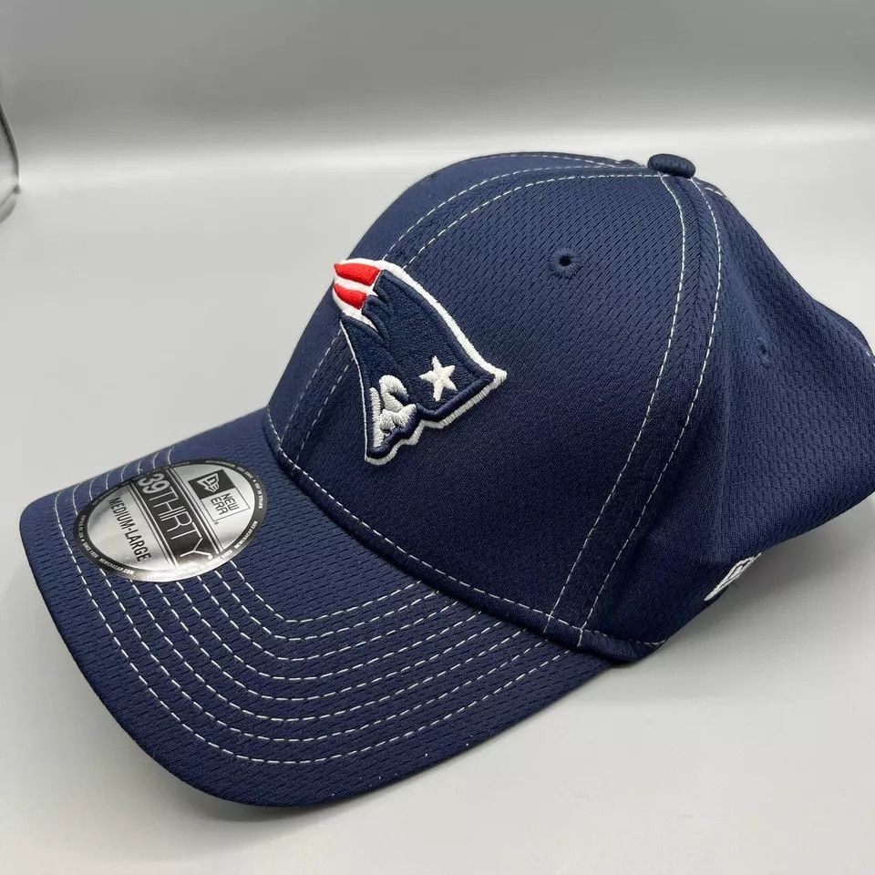 New Era New England Patriots Hat Men M-L Stretch Fitted New Size ONE SIZE - 2 Thumbnail