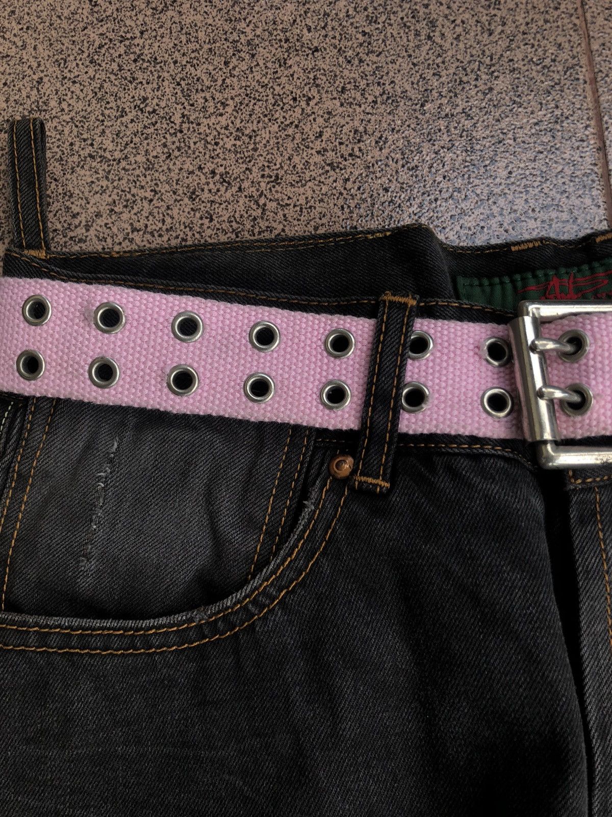 Japanese Brand Pink belt 2 ring like lgb if six was nine vkei style Size ONE SIZE - 3 Thumbnail