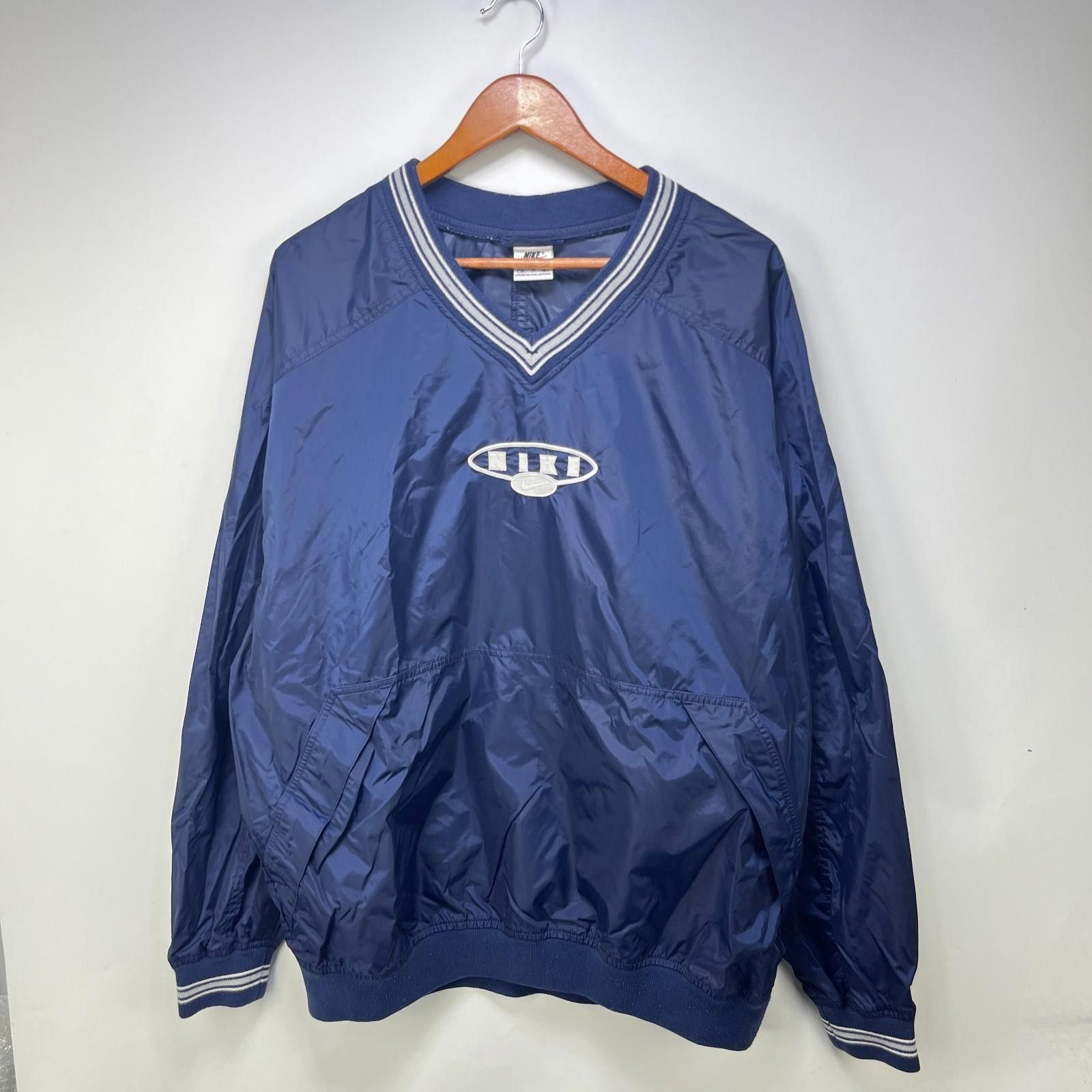 Nike Vintage 90s Nike Swoosh Pullover Windbreaker Jacket XL Size US XL / EU 56 / 4 - 1 Thumbnail