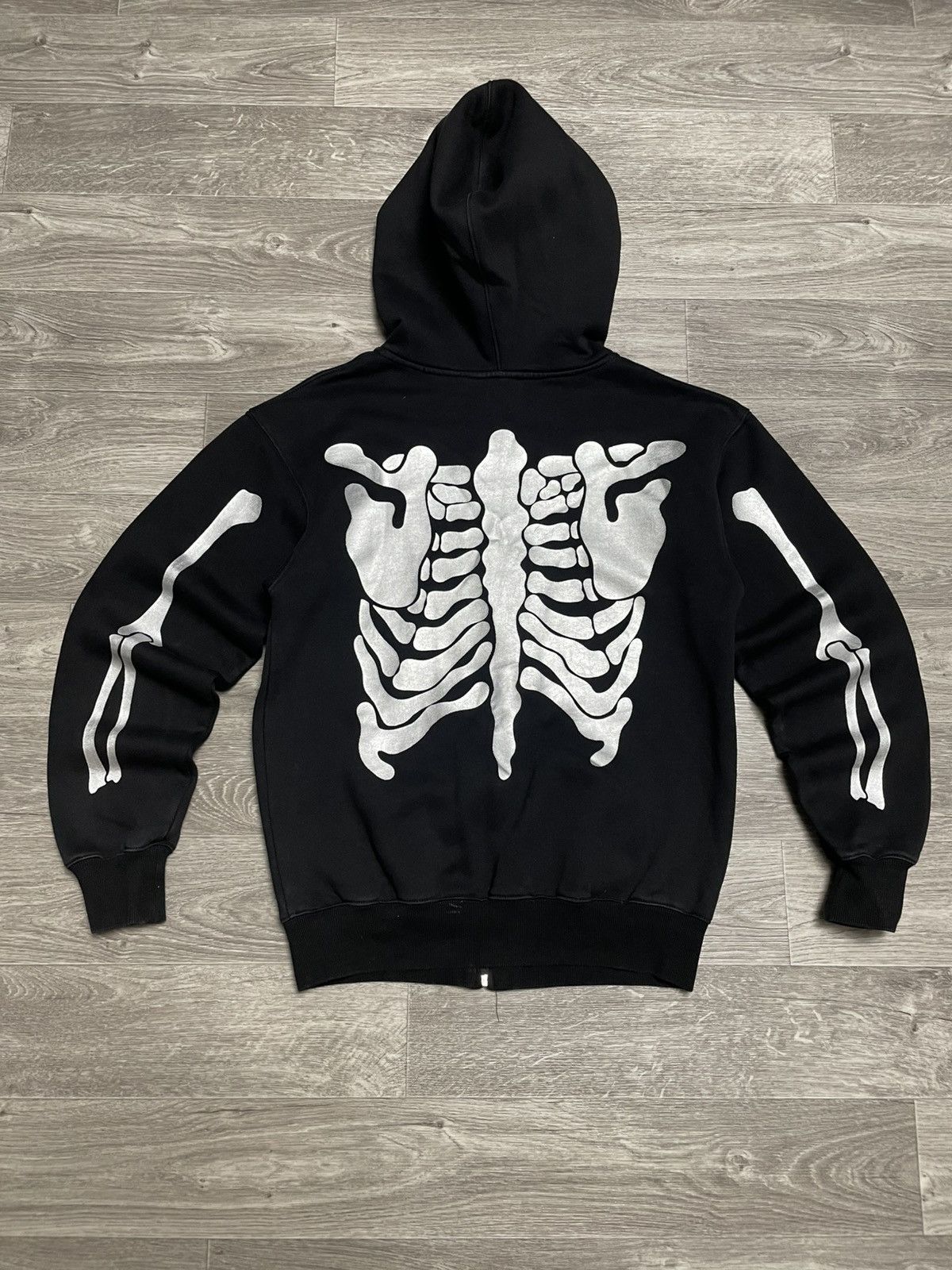 Other Vintage Skeleton Skull Head Full Zip-Up Hoodie Y2K Size US M / EU 48-50 / 2 - 2 Thumbnail