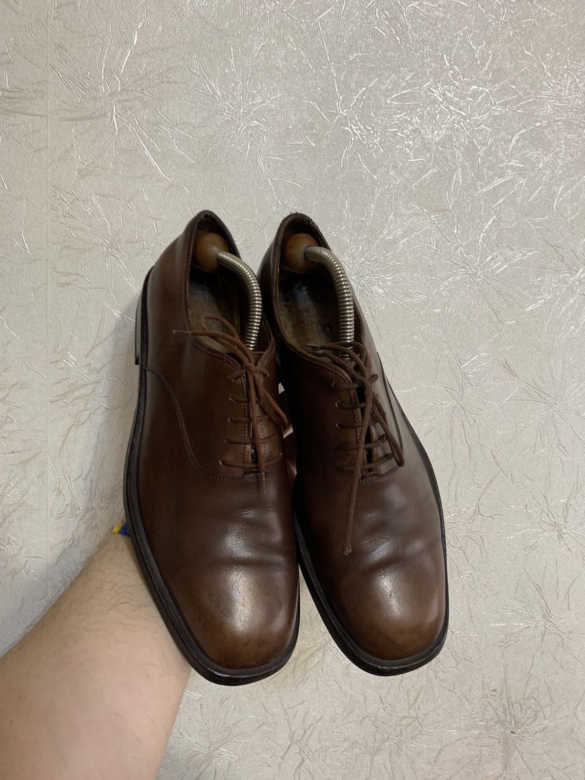 Salvatore Ferragamo × Vintage Salvatore Ferragamo Vintage Leather Brown Laces Ups Shoes Size US 9.5 / EU 42-43 - 3 Thumbnail