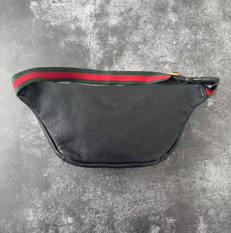 Gucci GUCCI Logo Waist Bag with Green Red Stripes-2506 Size ONE SIZE - 3 Thumbnail