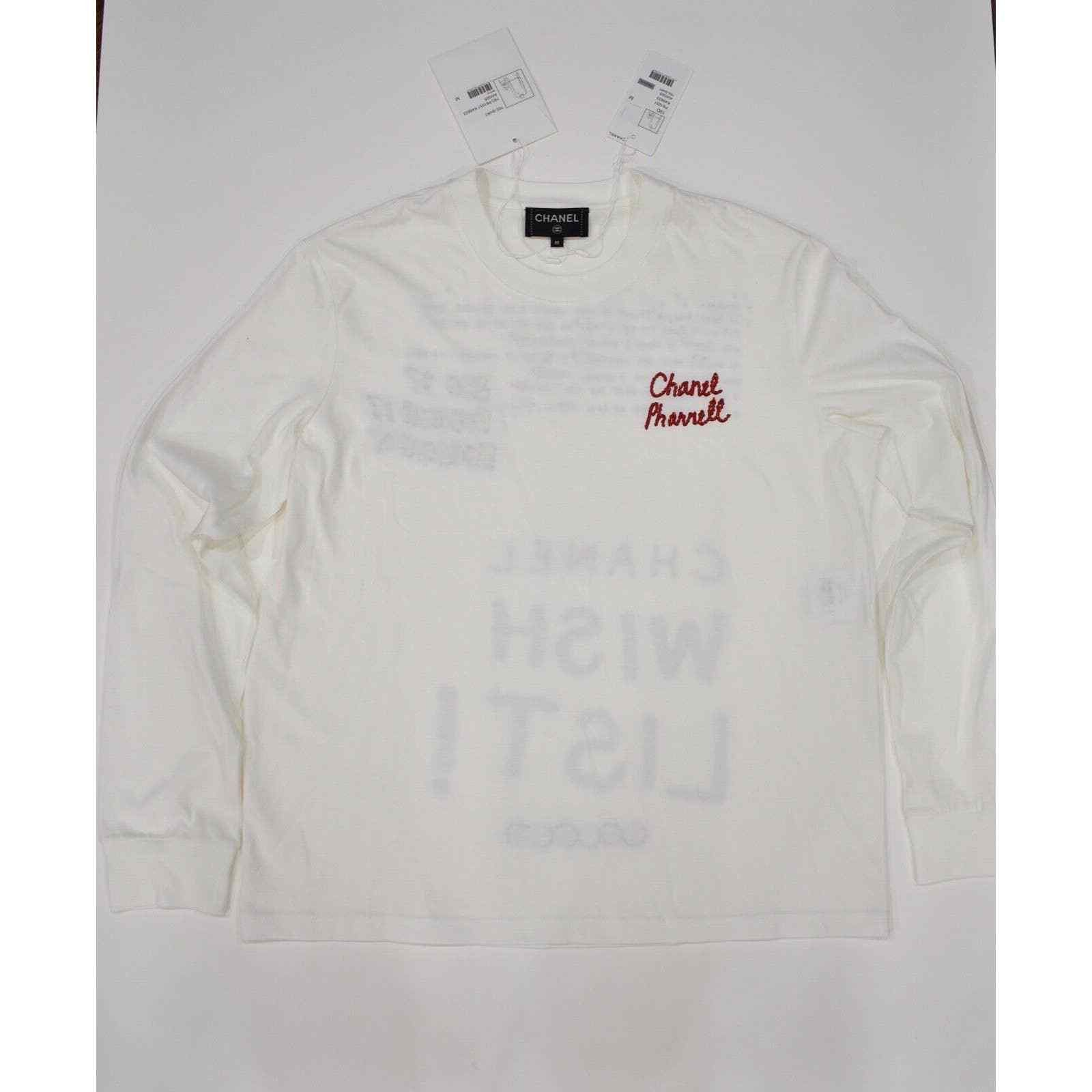 Chanel Chanel X Pharrell Collection Long Sleeve Graffiti Tee Shirt Size M / US 6-8 / IT 42-44 - 2 Thumbnail