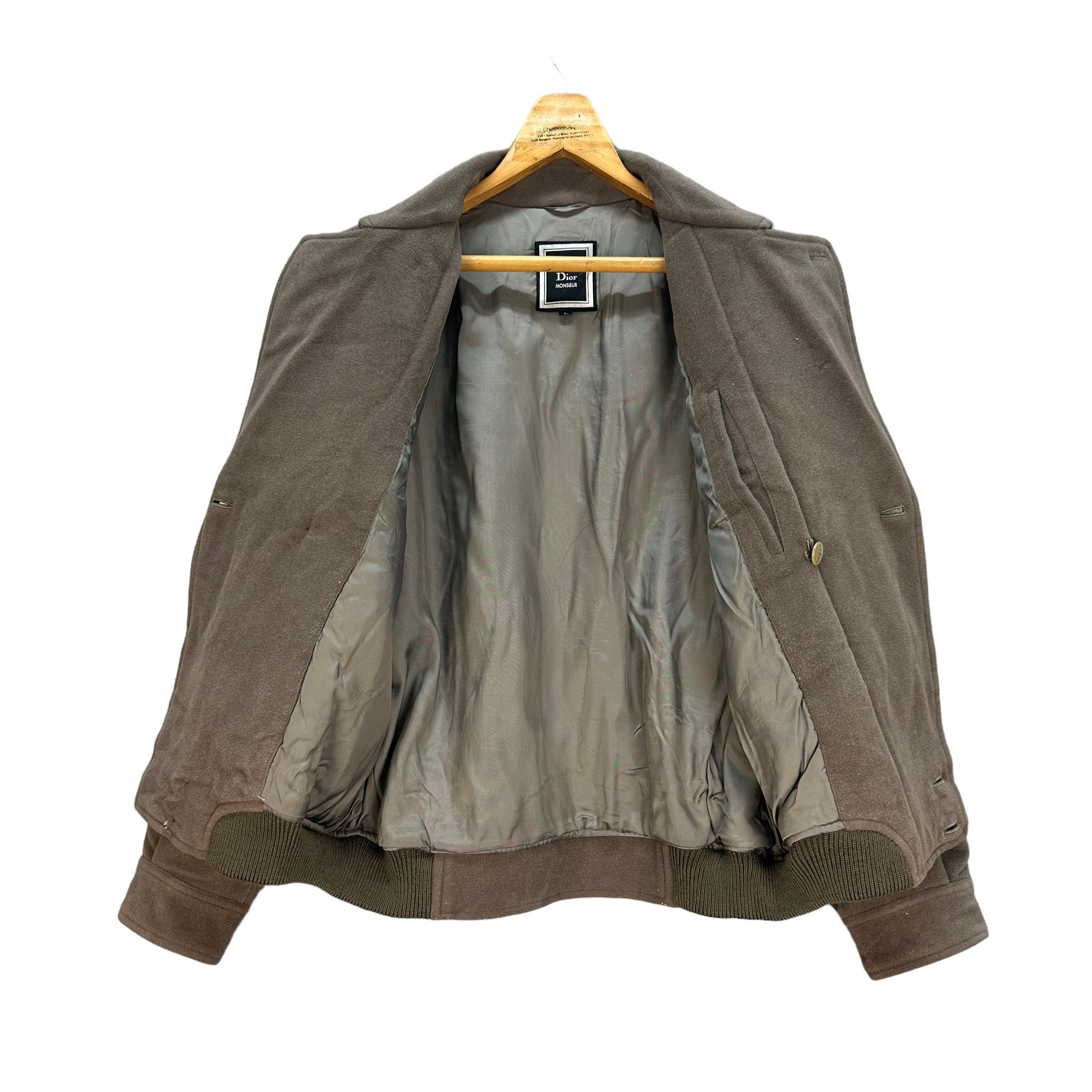 Christian Dior Monsieur CHRISTIAN DIOR WOOL DOUBLE COLLAR JACKET #7832-180 Size US L / EU 52-54 / 3 - 6 Thumbnail