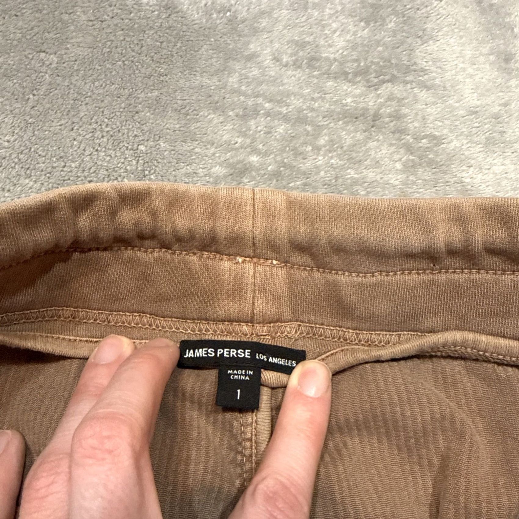 James Perse James Perse Pants Mens S Brown Corduroy Pull On Stretch Casual Preppy Chino Tapered Inseam 27 Pocket Regular Rise Mid Fabric Corduroy Size US 29 - 3 Thumbnail