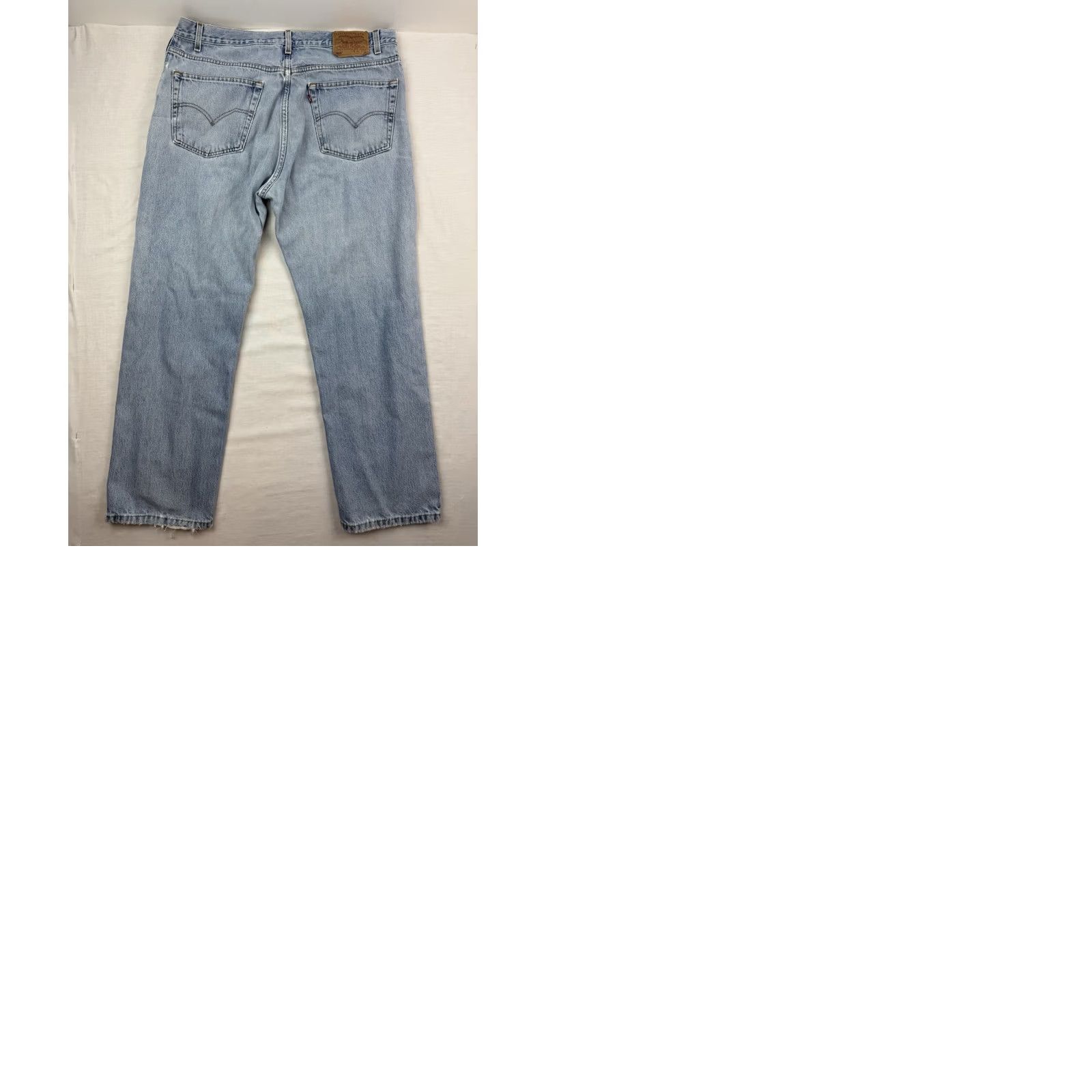 Levi's VINTAGE Levi's 505 Jeans Men Regular 38x30 Blue Cotton Denim Straight 90s Y2K Worn Thrashed Size US 38 / EU 54 - 11 Thumbnail