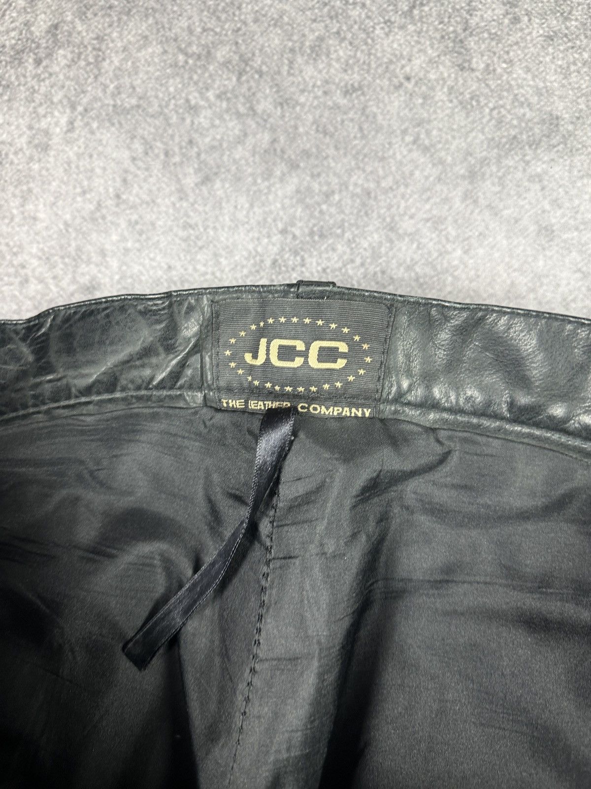 Leather Y2K Vintage Leather Pants Opium Style Alt Biker USA Rare XL Size US 35 - 4 Thumbnail