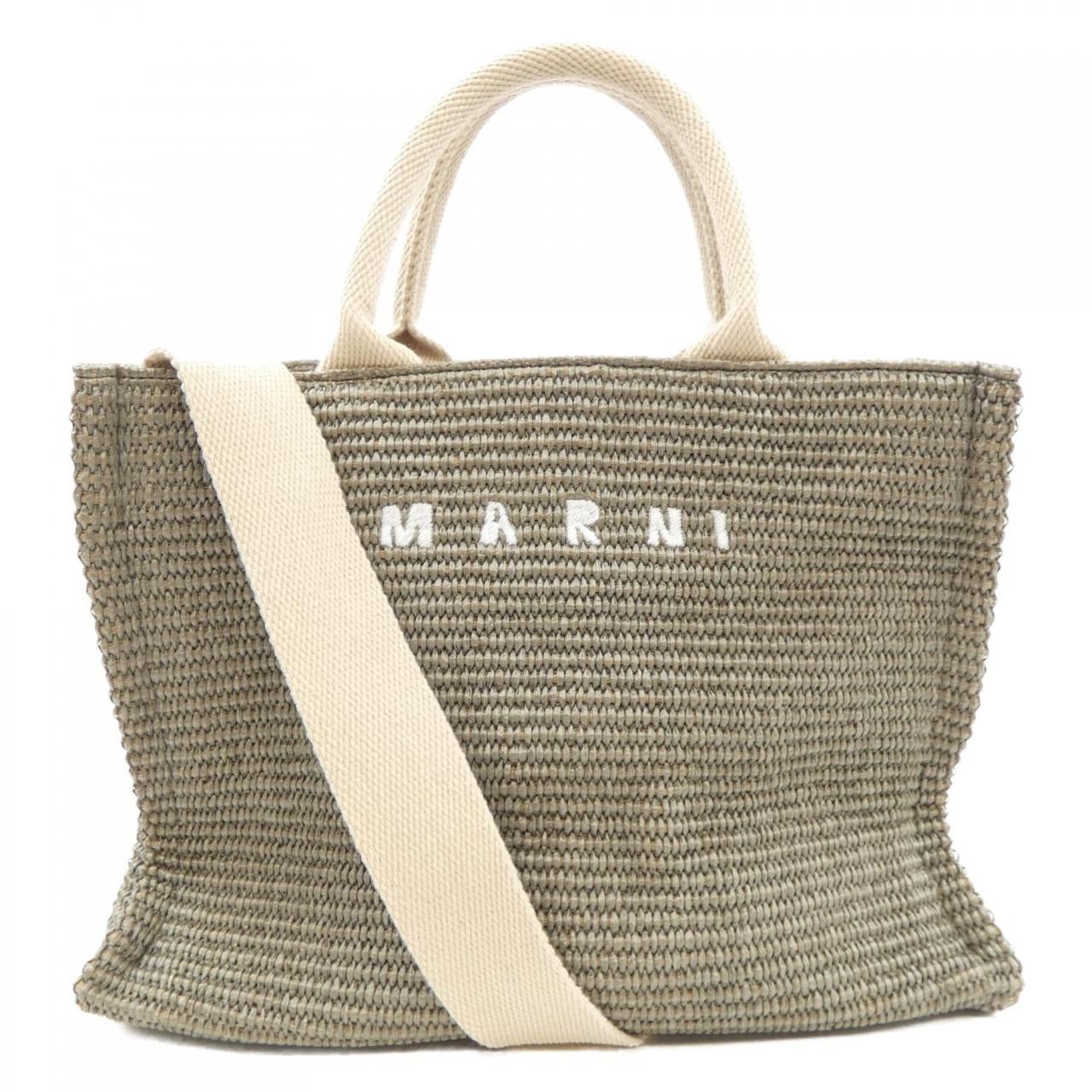 Marni Marni Marni Cotton Nylon Shoulder Bag Textile Tote Bag SHMP0077U0 DUTY FREE for USA Size ONE SIZE - 1 Thumbnail