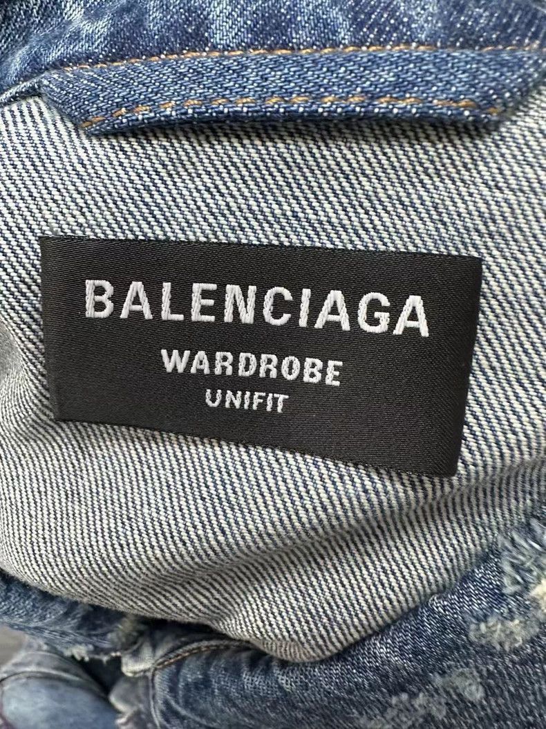 Balenciaga Balenciaga Graffiti Distressed Denim Jacket Size US L / EU 52-54 / 3 - 3 Thumbnail