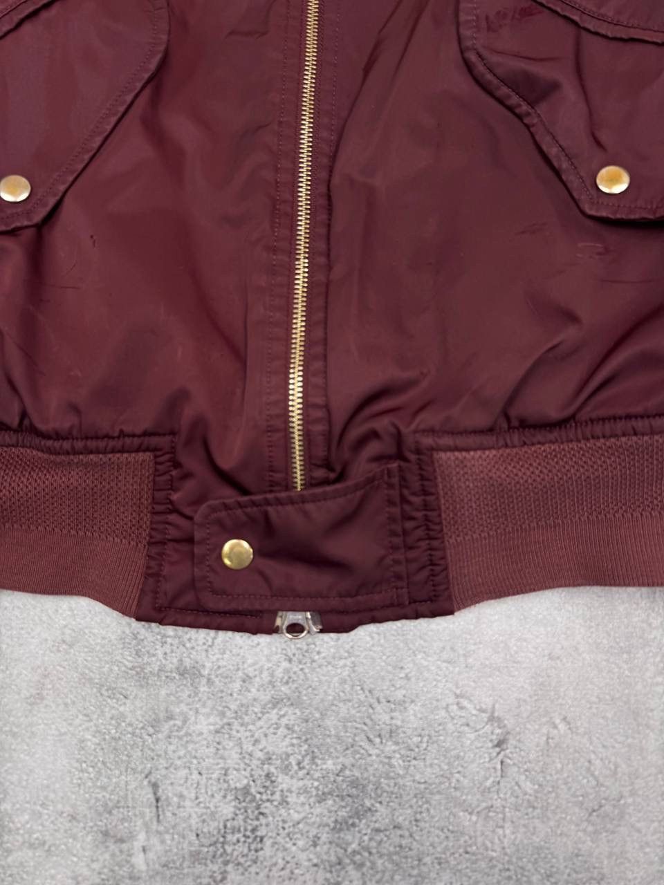 Lacoste Lacoste Live Men's Bomber Jacket Burgundy Size L Size US L / EU 52-54 / 3 - 3 Thumbnail