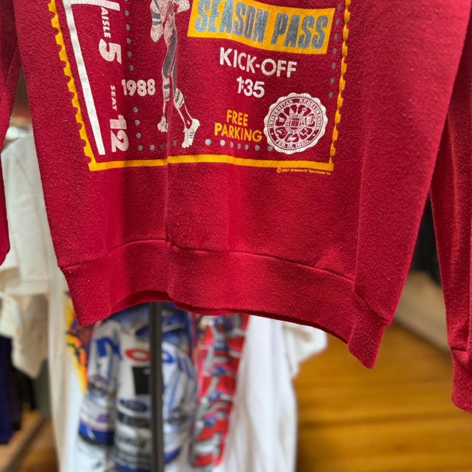 Vintage Vintage 90s Nebraska Huskers Football Fan Crewneck Size US M / EU 48-50 / 2 - 4 Thumbnail