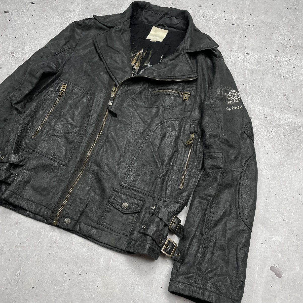 Diesel × Japanese Brand Vintage Diesel Women’s Avantgarde Jacket Japanese Style Size XL / US 12-14 / IT 48-50 - 3 Thumbnail