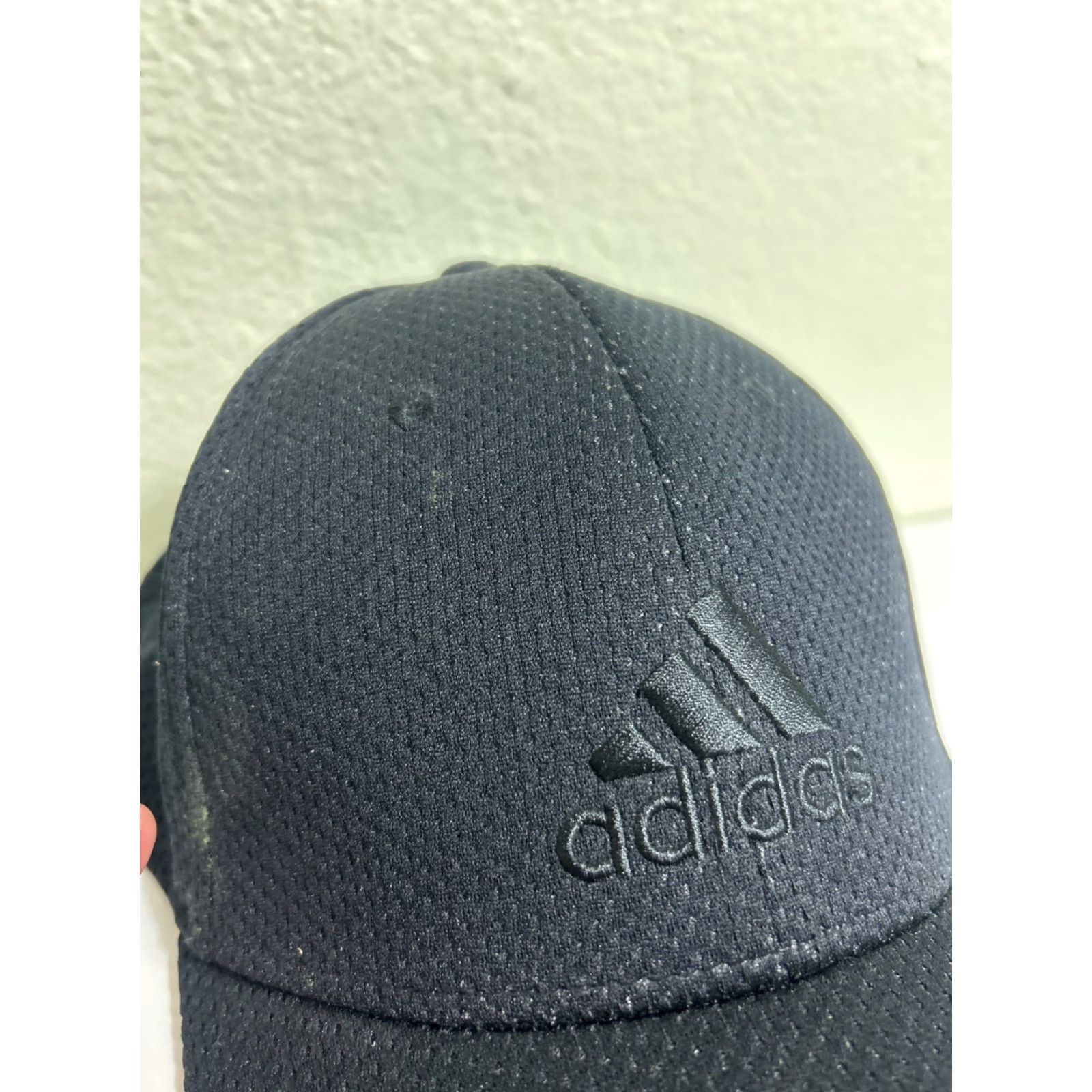Adidas adidas aeroready Black On Black Flex Baseball Hat L/XL Baseball Cap Mens Black Flex fit Adidas Hat Size ONE SIZE - 4 Thumbnail