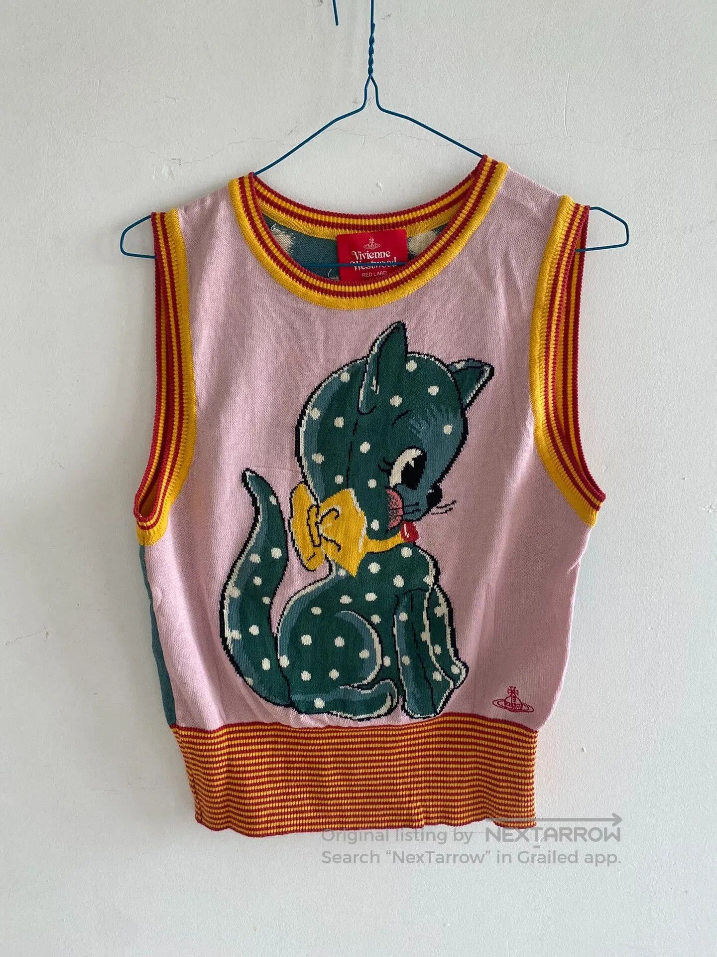 Vivienne Westwood Vivienne Westwood Cat Knit Vest. Size S / US 4 / IT 40 - 1 Thumbnail