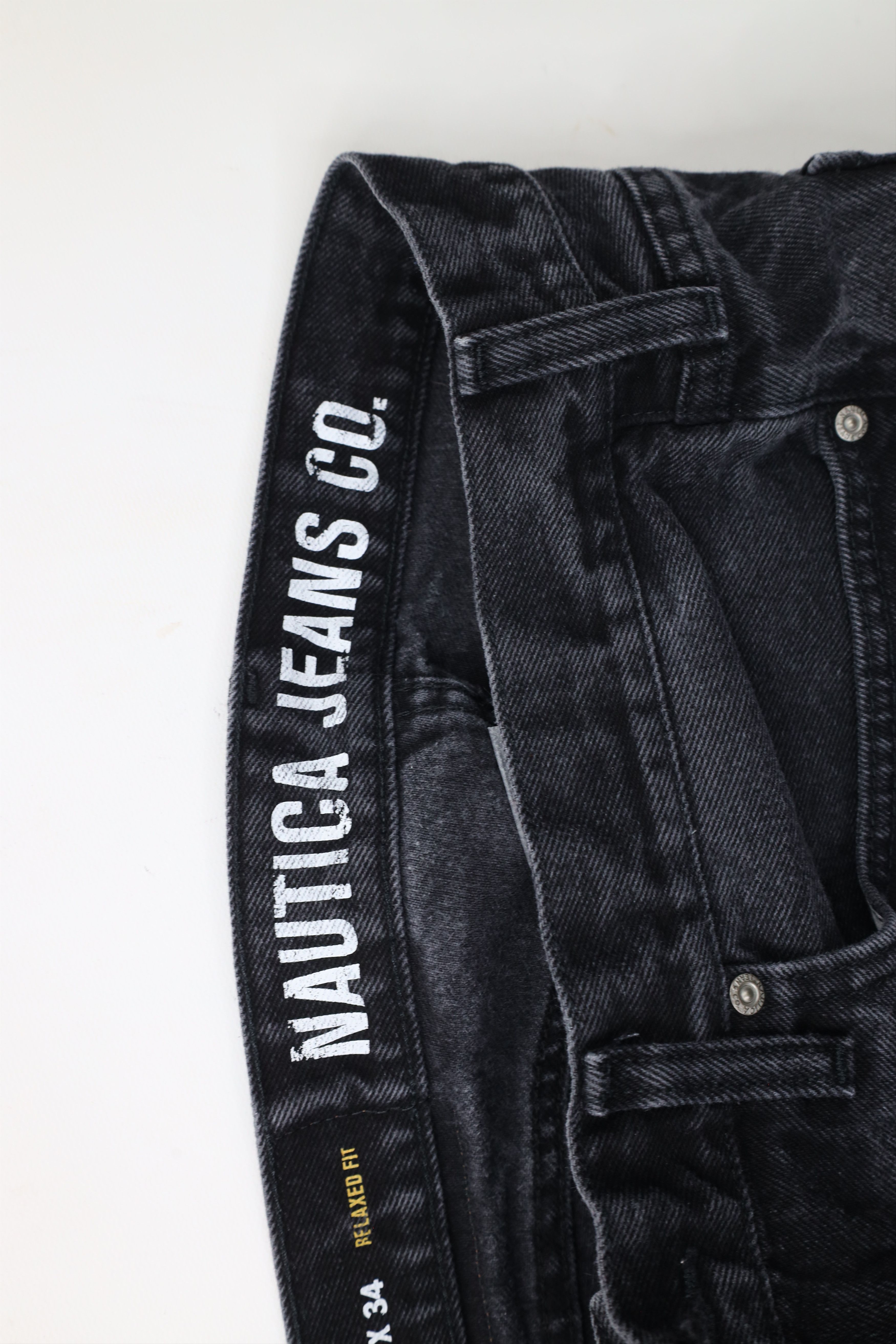 Nautica × Vintage Vintage Y2K Nautica Relaxed Fit Denim Jeans Black Cotton Size US 36 / EU 52 - 10 Thumbnail