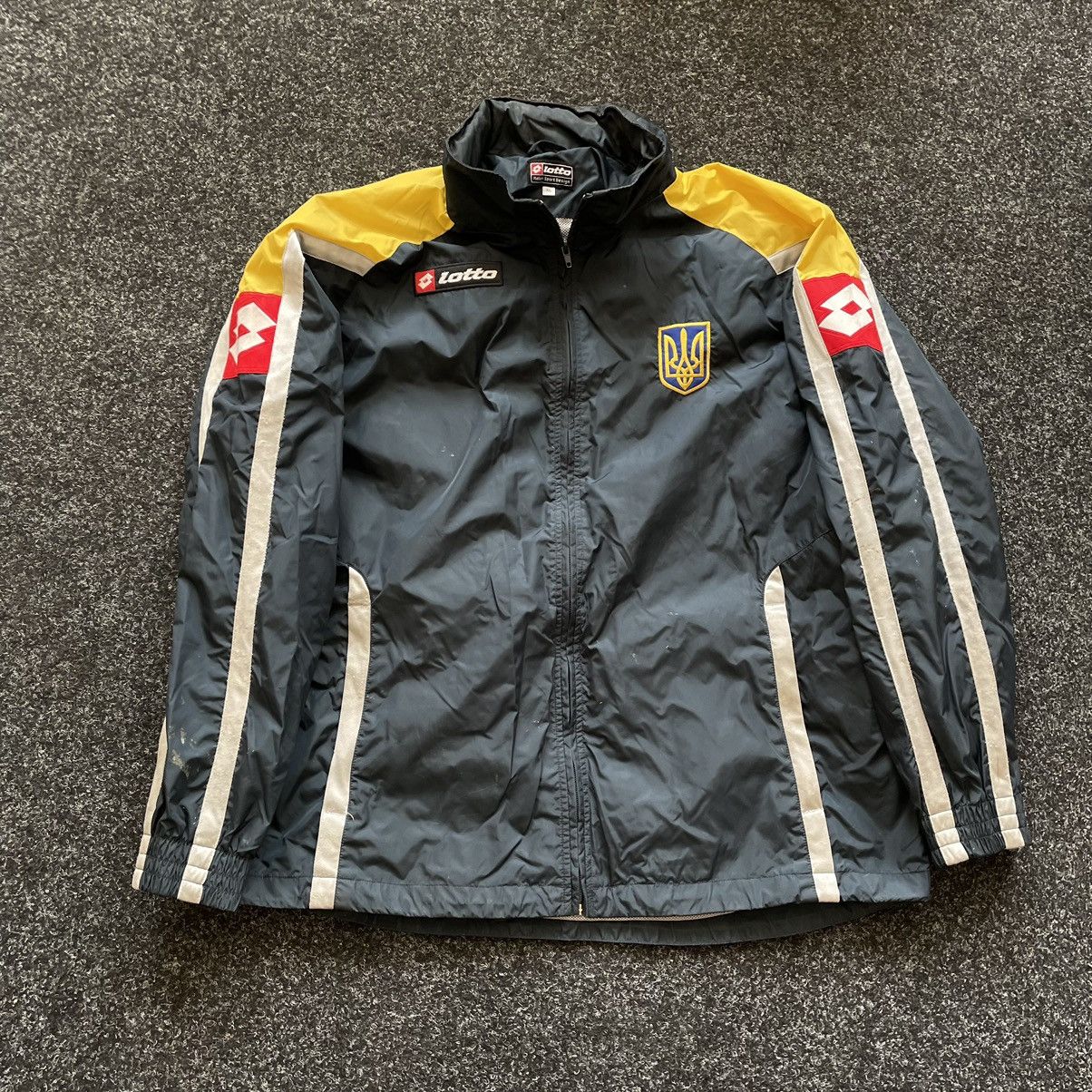 Lotto Sport × Vintage 90s retro jacket jersey Lotto Ukraine football trainer 80s Size US XL / EU 56 / 4 - 1 Thumbnail
