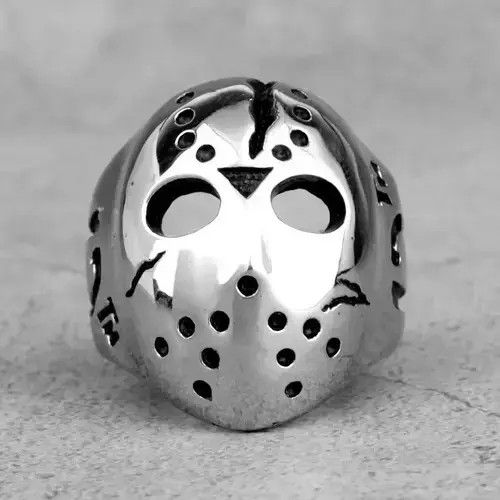 Jewelry Jason Mask Killer 13th Men Ring🔥🔥🔥 Size ONE SIZE - 2 Thumbnail