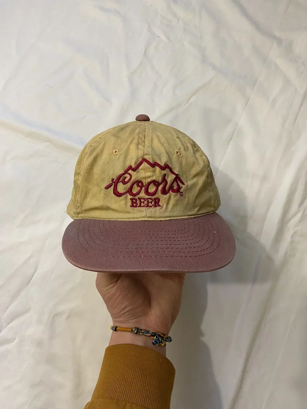 Vintage RARE VINTAGE COORS FADE DAD HAT BELGIAN HITCH PROMO BEER CAP Size ONE SIZE - 8 Thumbnail