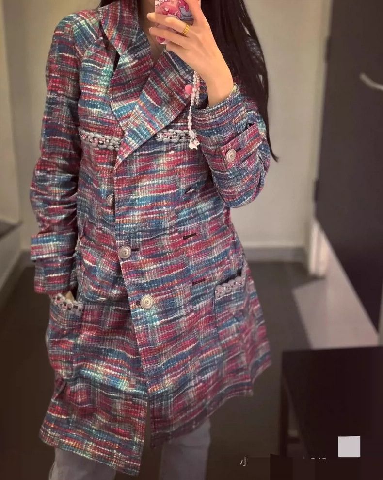 Chanel Chanel Colorful double-breasted eco-friendly windbreaker co Size XXS / US 00 / IT 34 - 8 Thumbnail