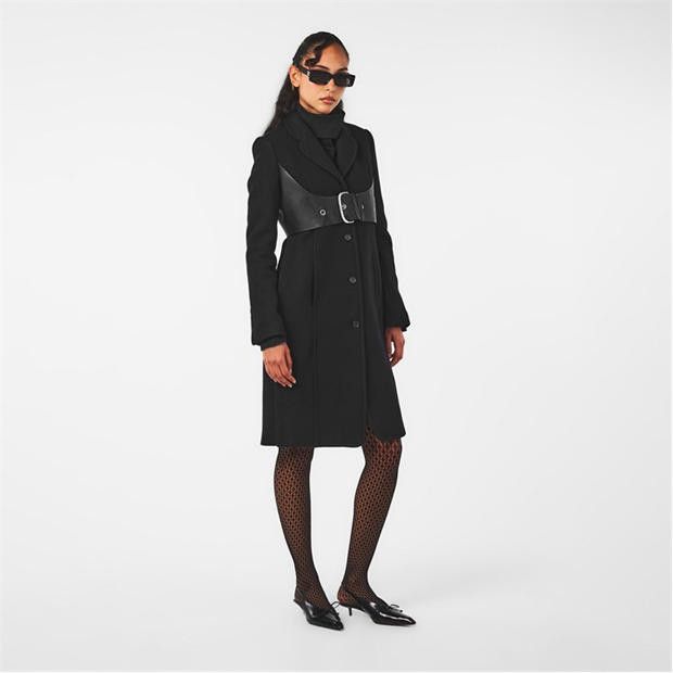 Off-White o1y1125 Belted Coat in Black Size M / US 6-8 / IT 42-44 - 6 Thumbnail