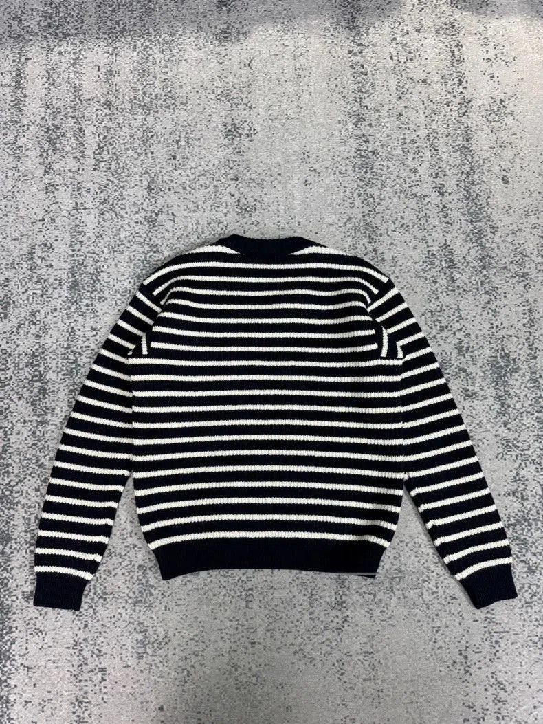 Balenciaga Balenciaga Wool Striped Embroidered Sweater. Size US L / EU 52-54 / 3 - 2 Thumbnail