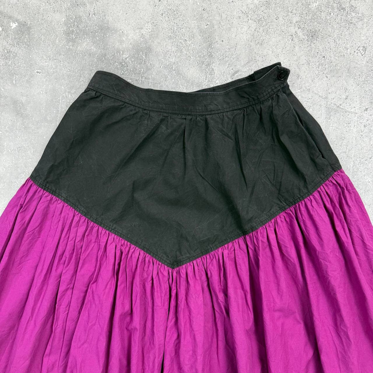 Saint Laurent Paris Vintage 70s Saint Laurent Rive Gauche A-Line Skirt FR 38 Size 27" / US 4 / IT 40 - 2 Thumbnail