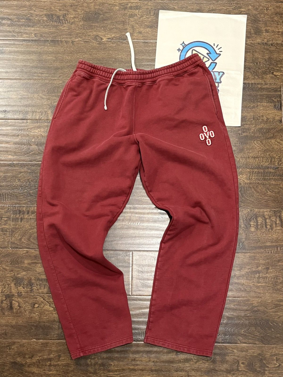 October's Very Own OVO BURGUNDY SWEATPANTS XL Size US 36 / EU 52 - 1 Thumbnail