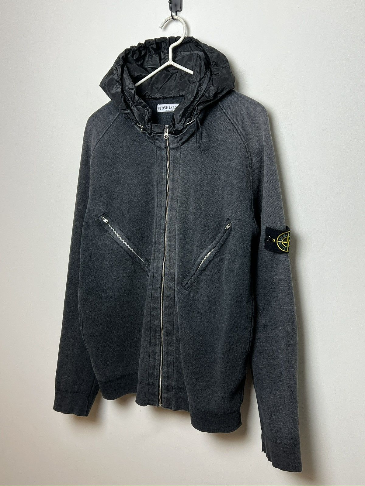 Stone Island stone island y2k black washed hoodie l-xl Size US L / EU 52-54 / 3 - 10 Thumbnail