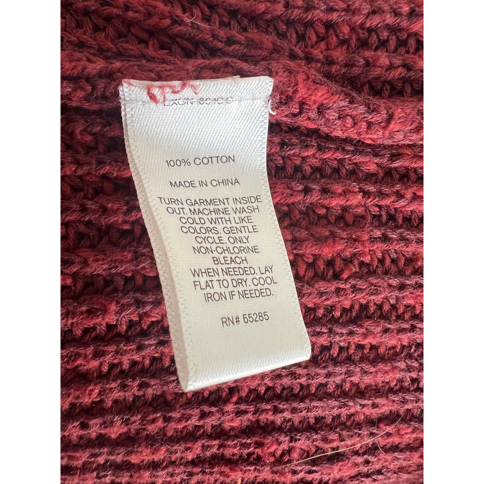 Express Express Women’s Crossover Back Burgundy Knit Sweater Small Size S / US 4 / IT 40 - 6 Thumbnail