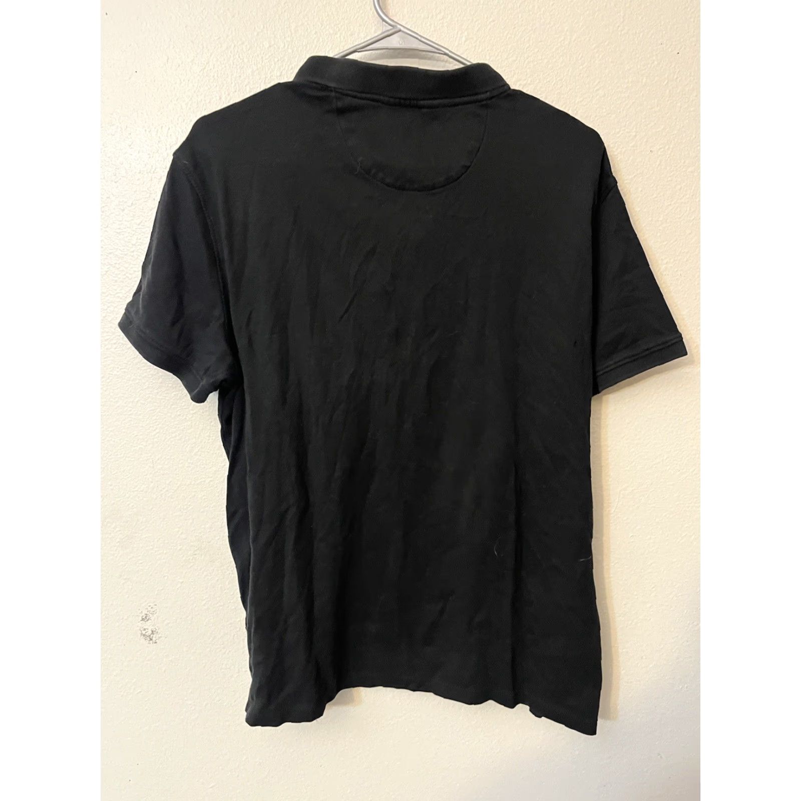 Calvin Klein Calvin Klein Polo Shirt Short Sleeve Black Solid Mens Size Large L Size US L / EU 52-54 / 3 - 3 Thumbnail