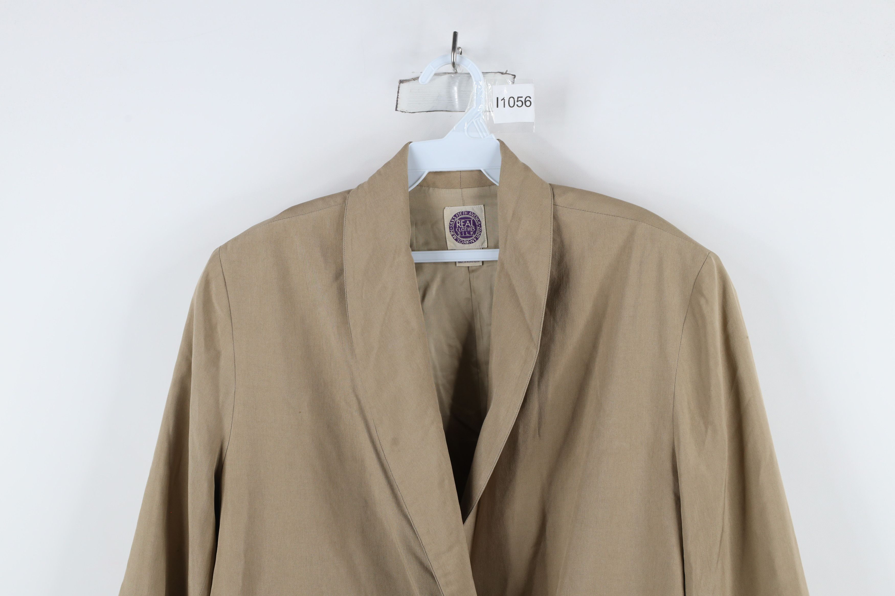 Vintage Vintage 90s Streetwear Silk Double Breasted Blazer Jacket Size S / US 4 / IT 40 - 2 Thumbnail