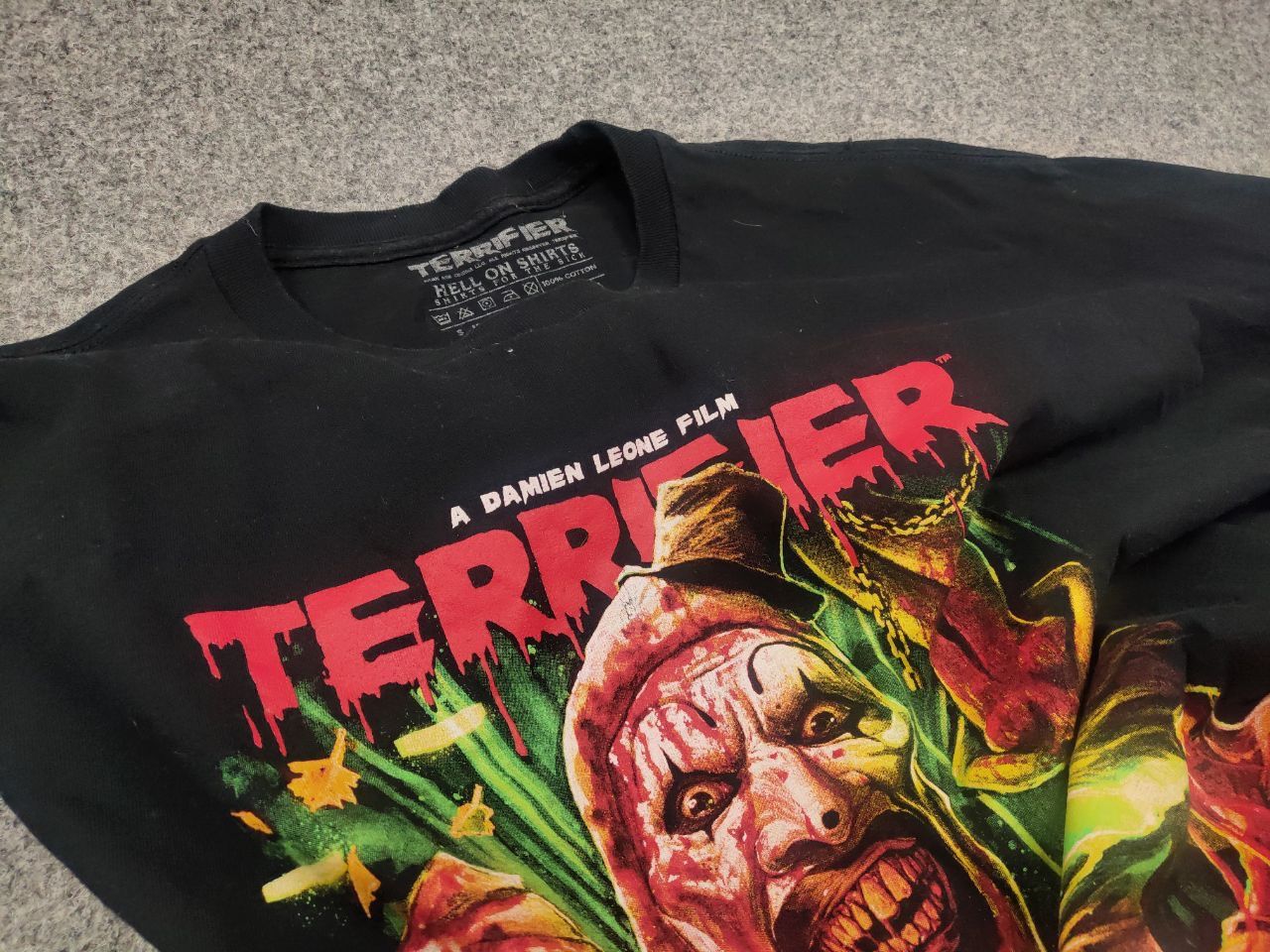 Vintage Terrifier Art The Clown Long sleeve Movie Vintage Style Size US XL / EU 56 / 4 - 12 Thumbnail
